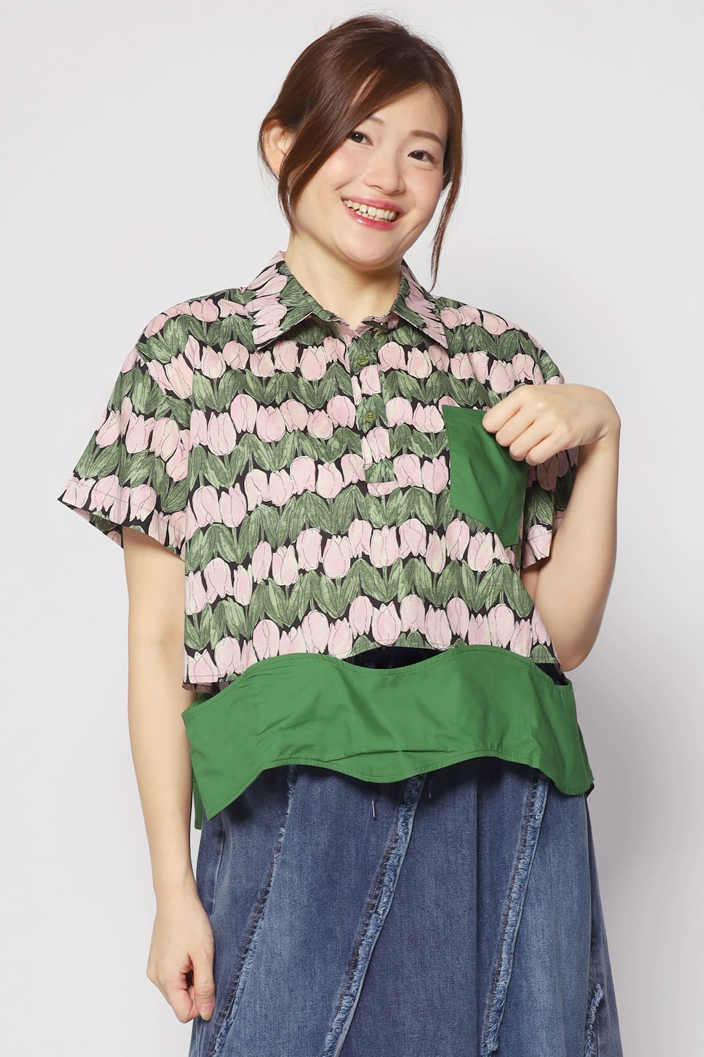 Harnie Top in Tulip Print