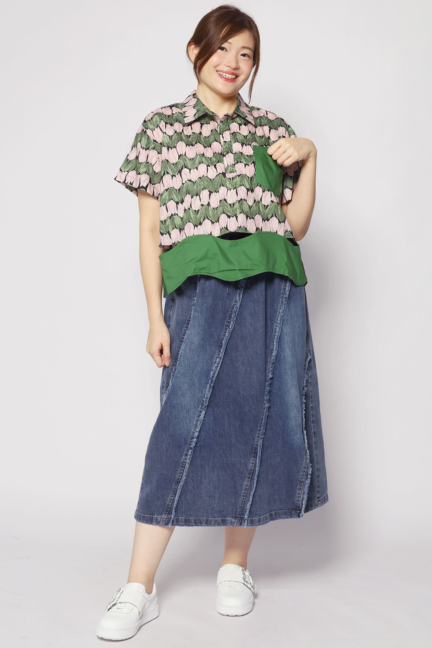 Harnie Top in Tulip Print