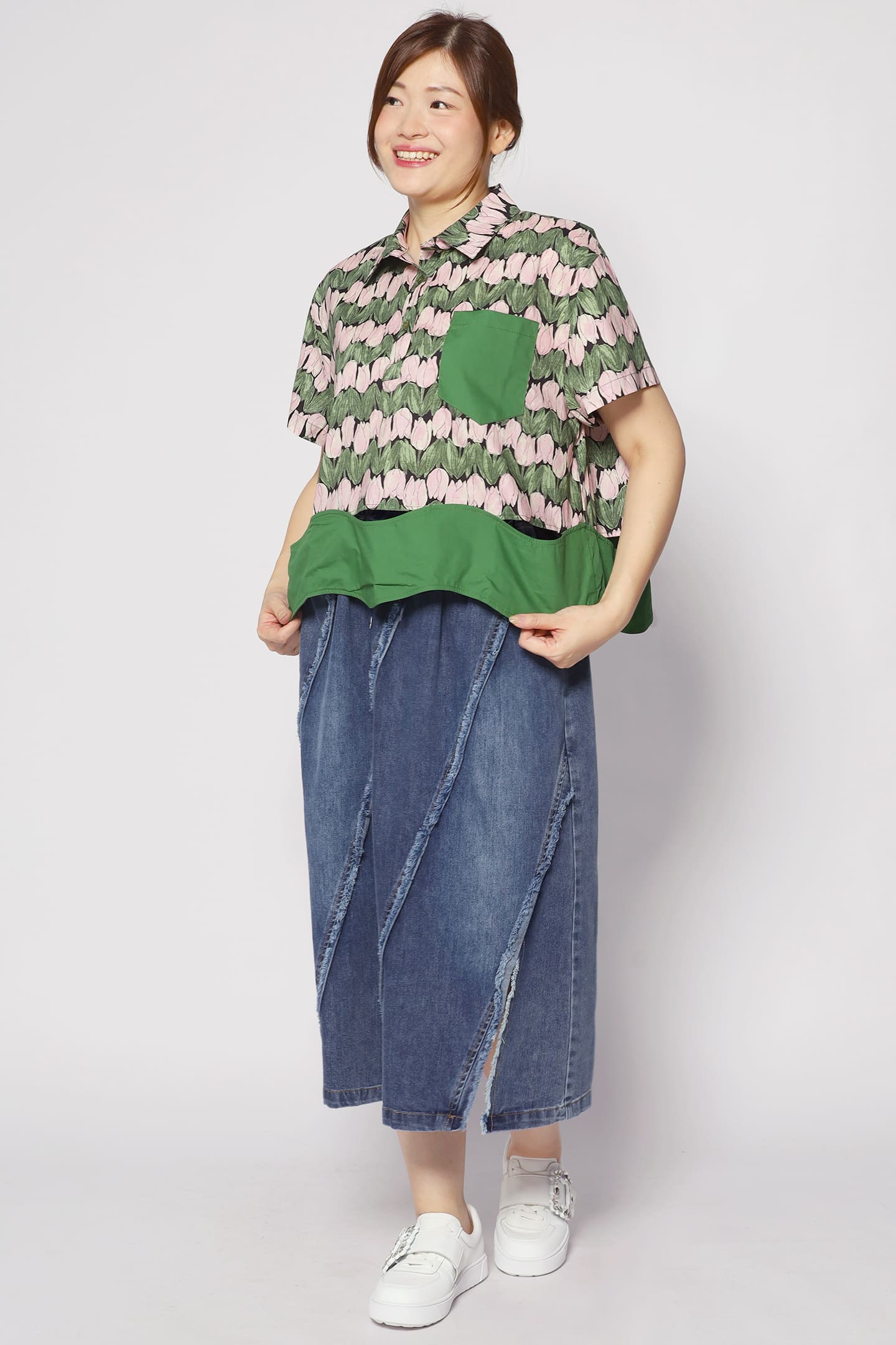 Harnie Top in Tulip Print