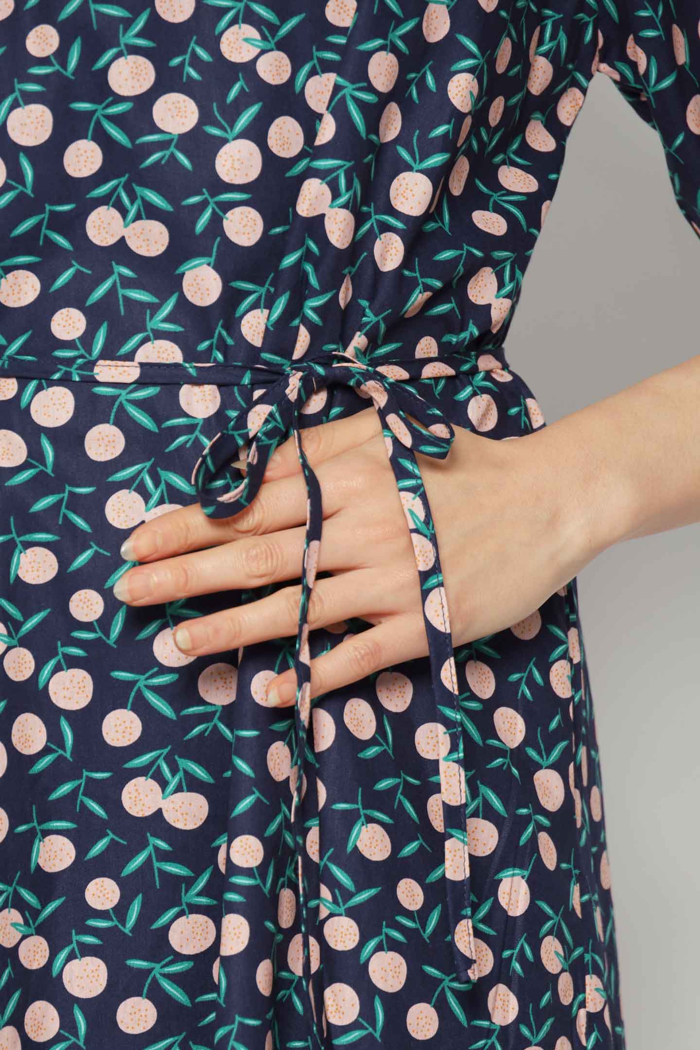 Haru Dress in Pink Cherry