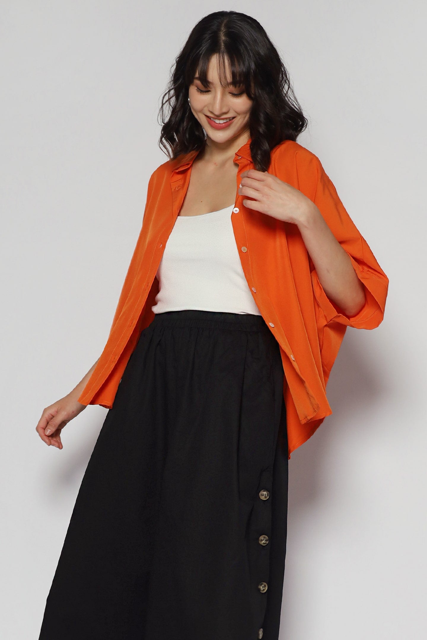 Hans Shirt in Burnt Orange