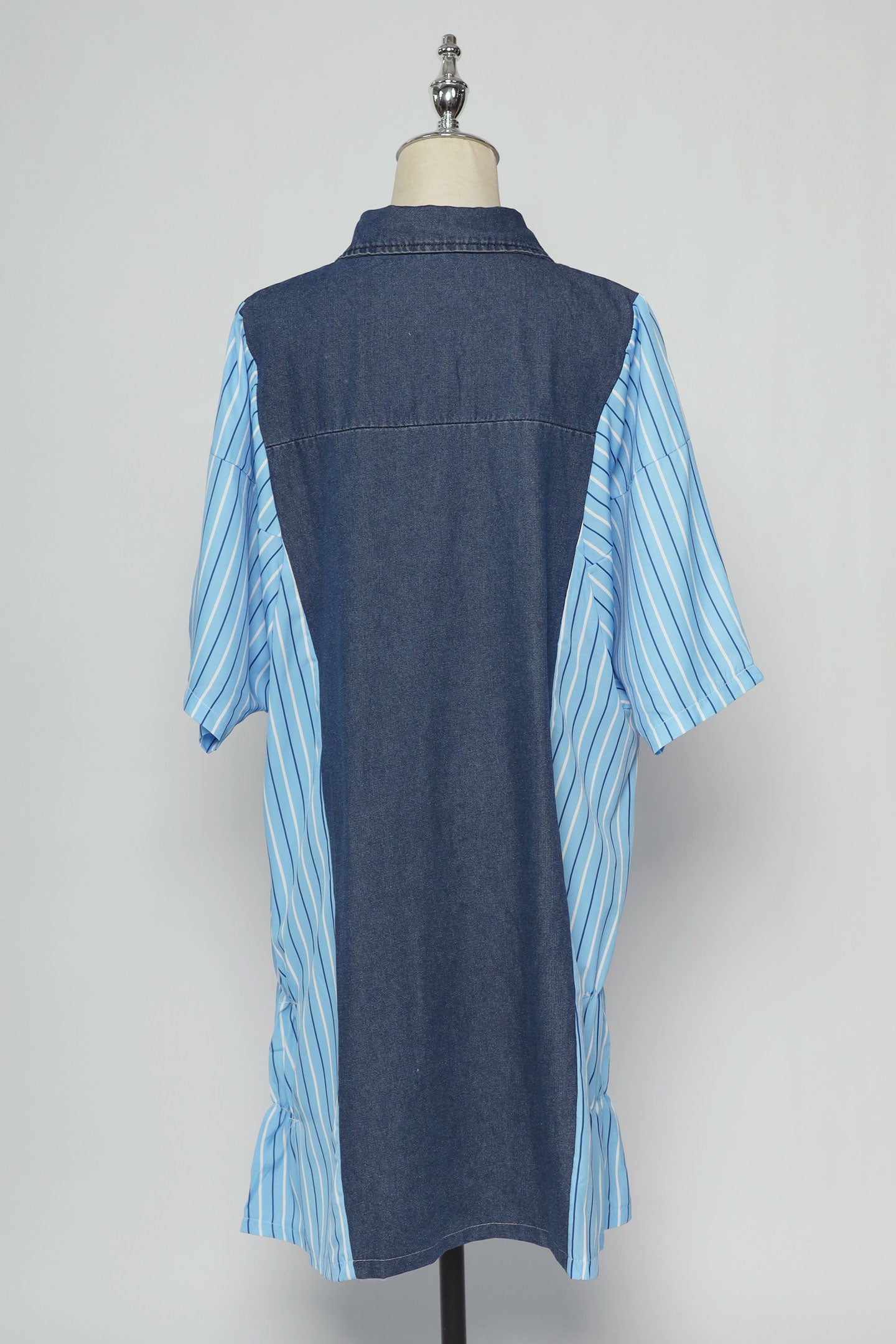 PO - Heather Stripes Denim Dress