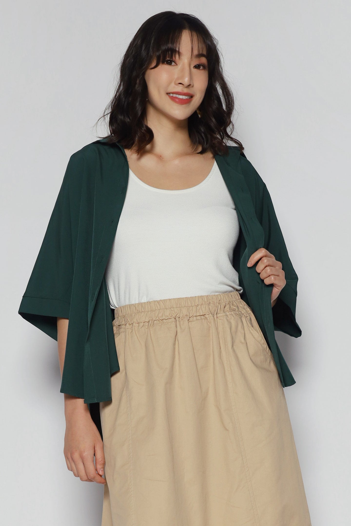 Hans Shirt in Emerald Green