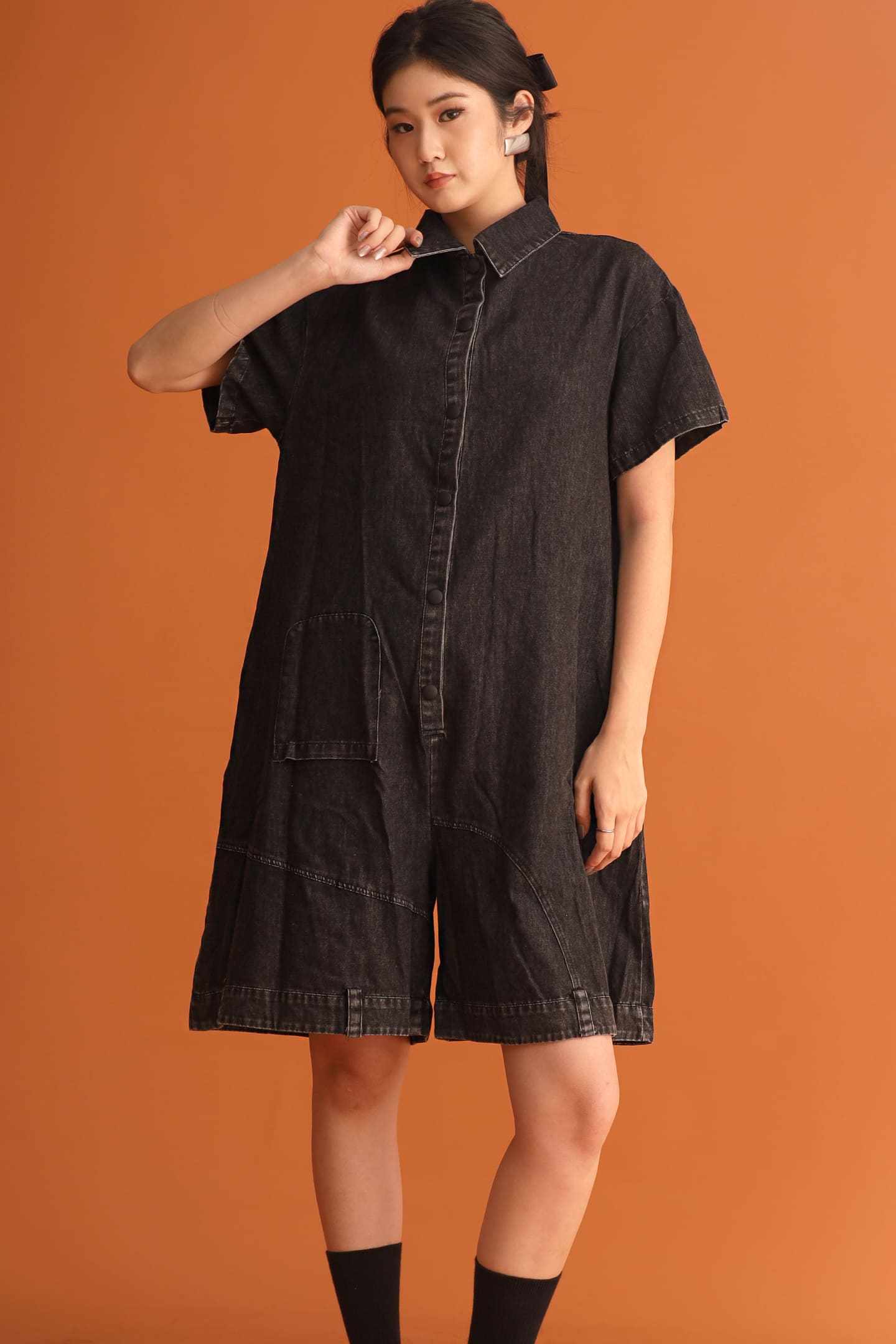 CHOSEN - The Highlight Denim Playsuit