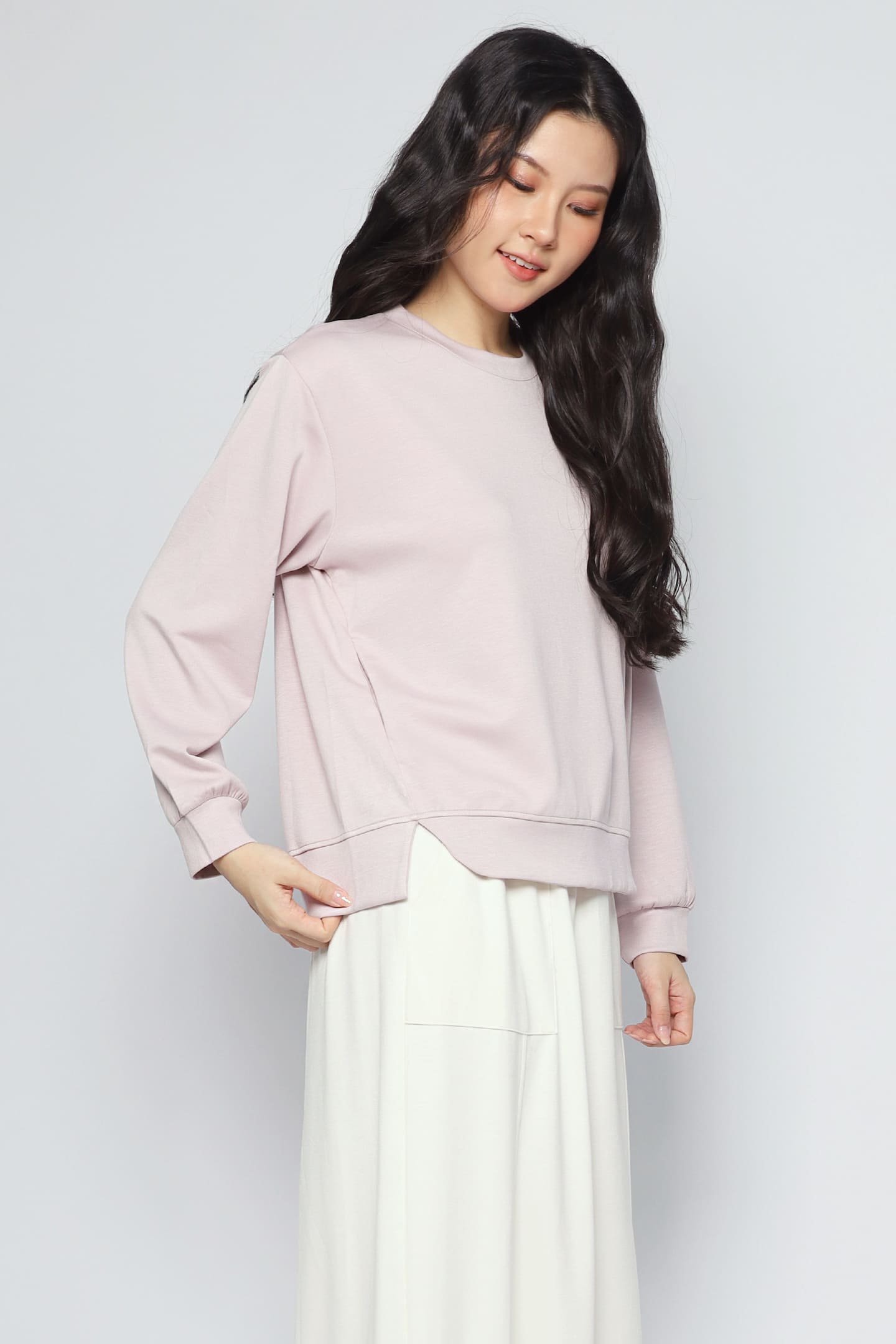 JOY - Holiday Mode Pullover in Pink