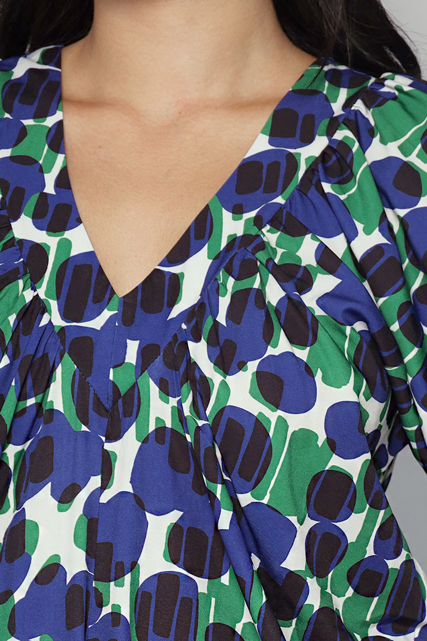 Houston Jumpsuit in Indigo Mosaic