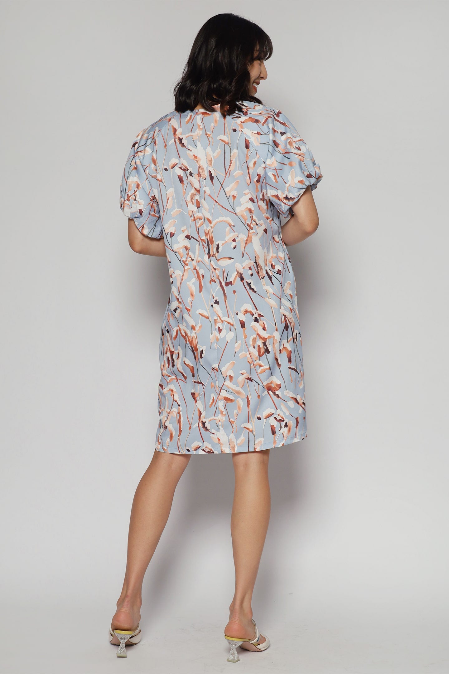 Haru Dress in Sweet Blue Floral