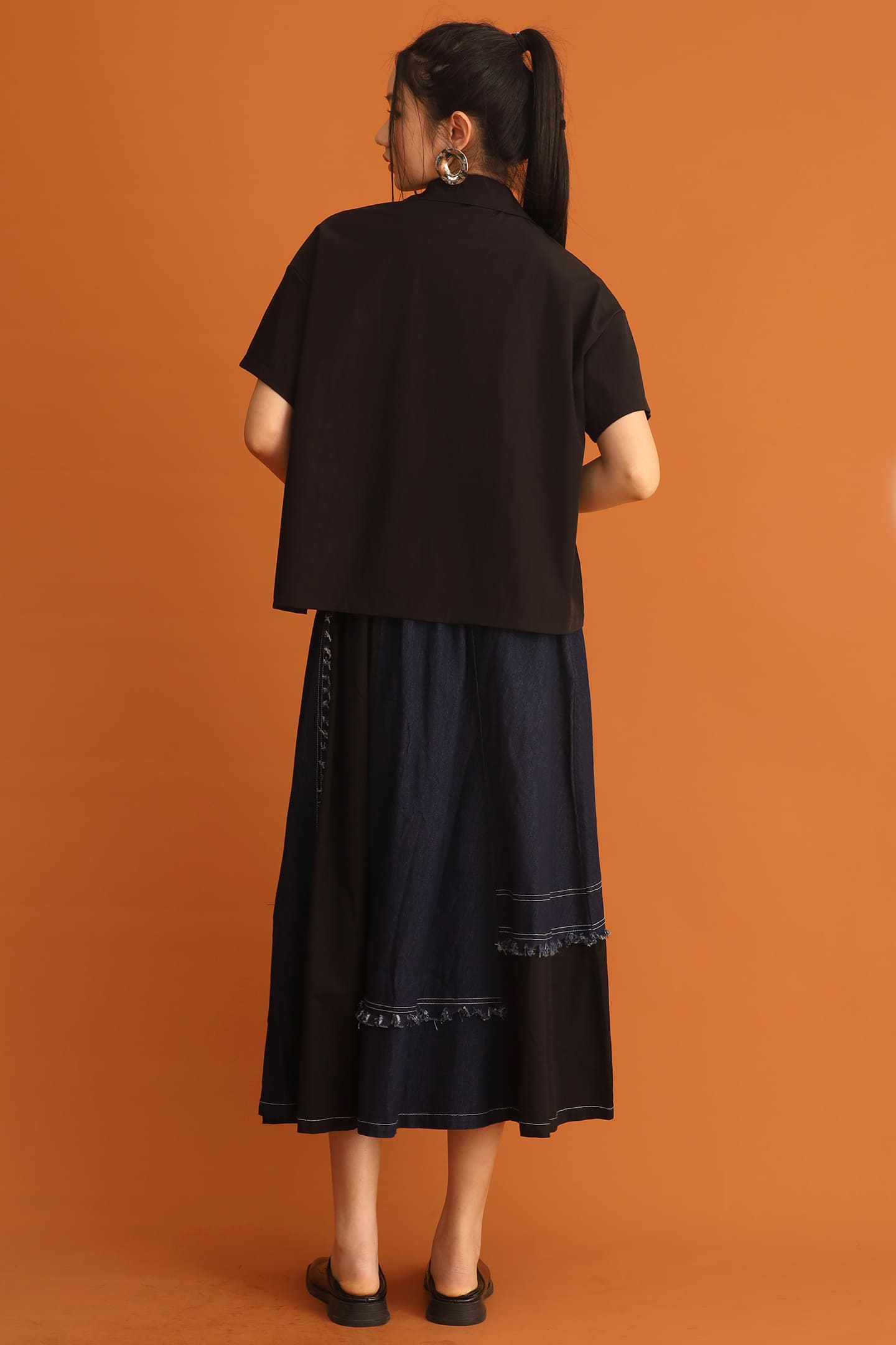 CHOSEN - Hyojin Zipper Top in Black