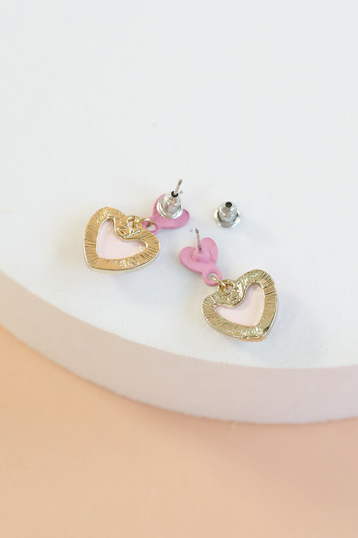 Tulips Heart Earrings