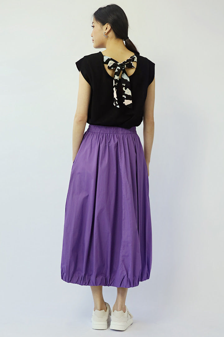 Theda Pocket Skirt in Purple