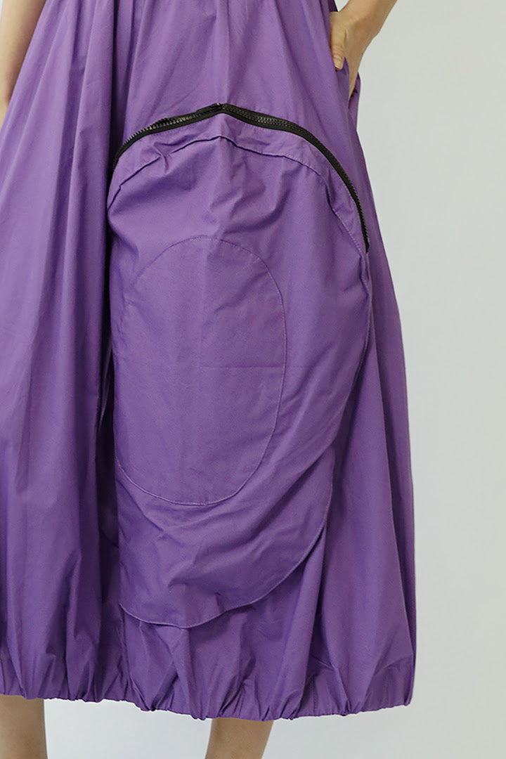 Theda Pocket Skirt in Purple