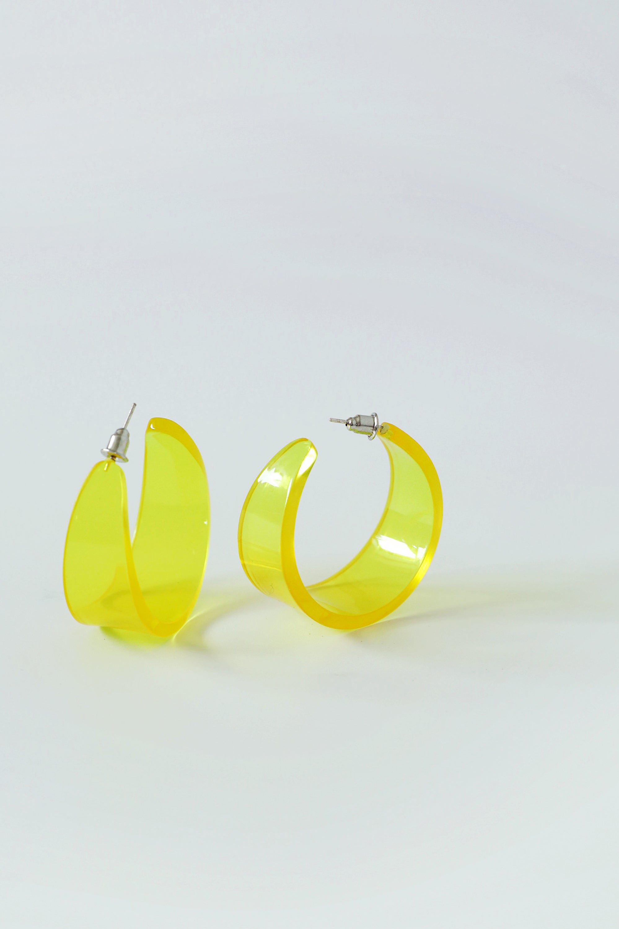 Yellow Neon Acrylic Earring