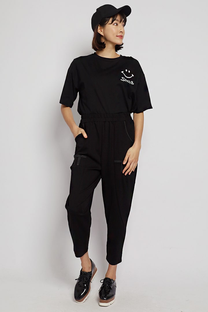 Owen Trimming Pants in Black