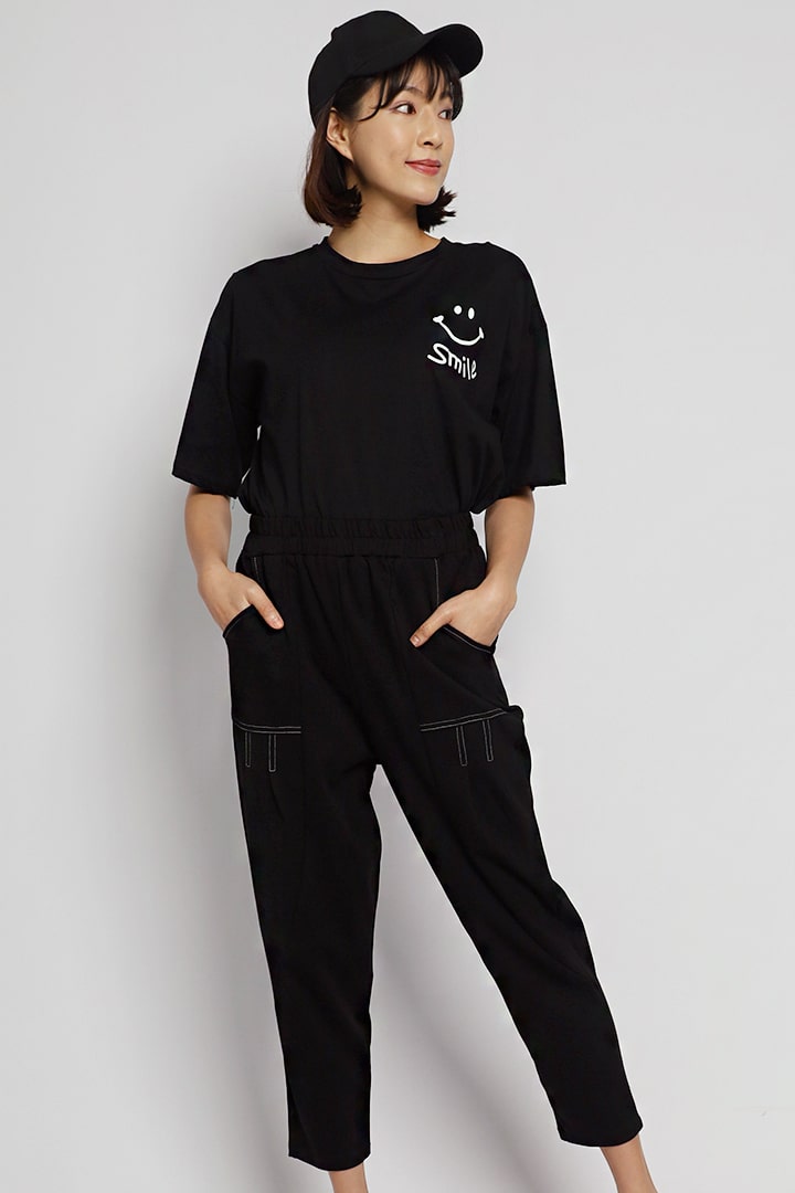 Owen Trimming Pants in Black