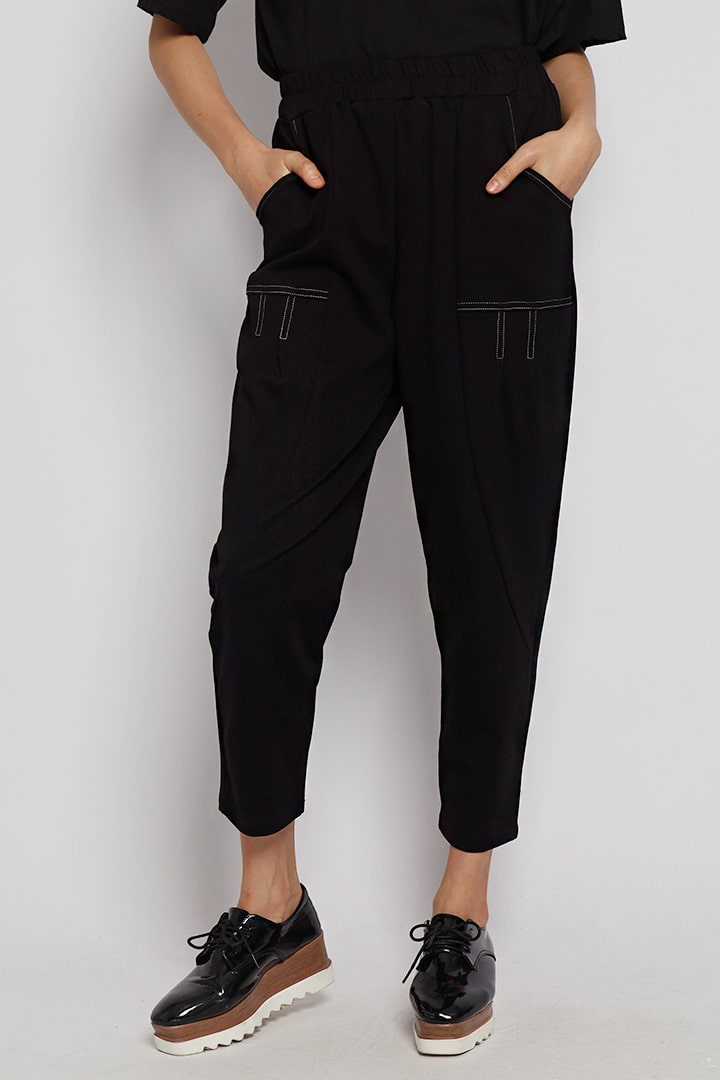 Owen Trimming Pants in Black