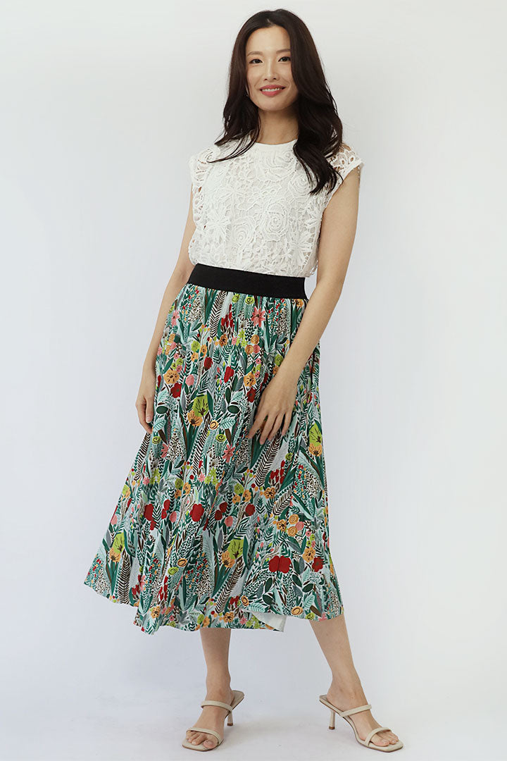 Elise Skirt in Floral Paradise