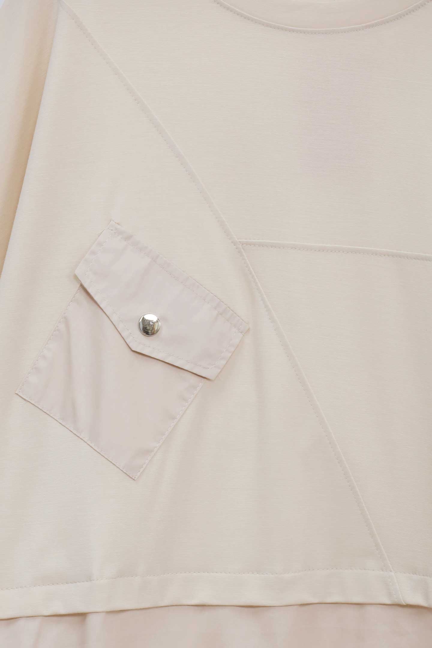 Easy By TE - Iva Pocket Top in Cream