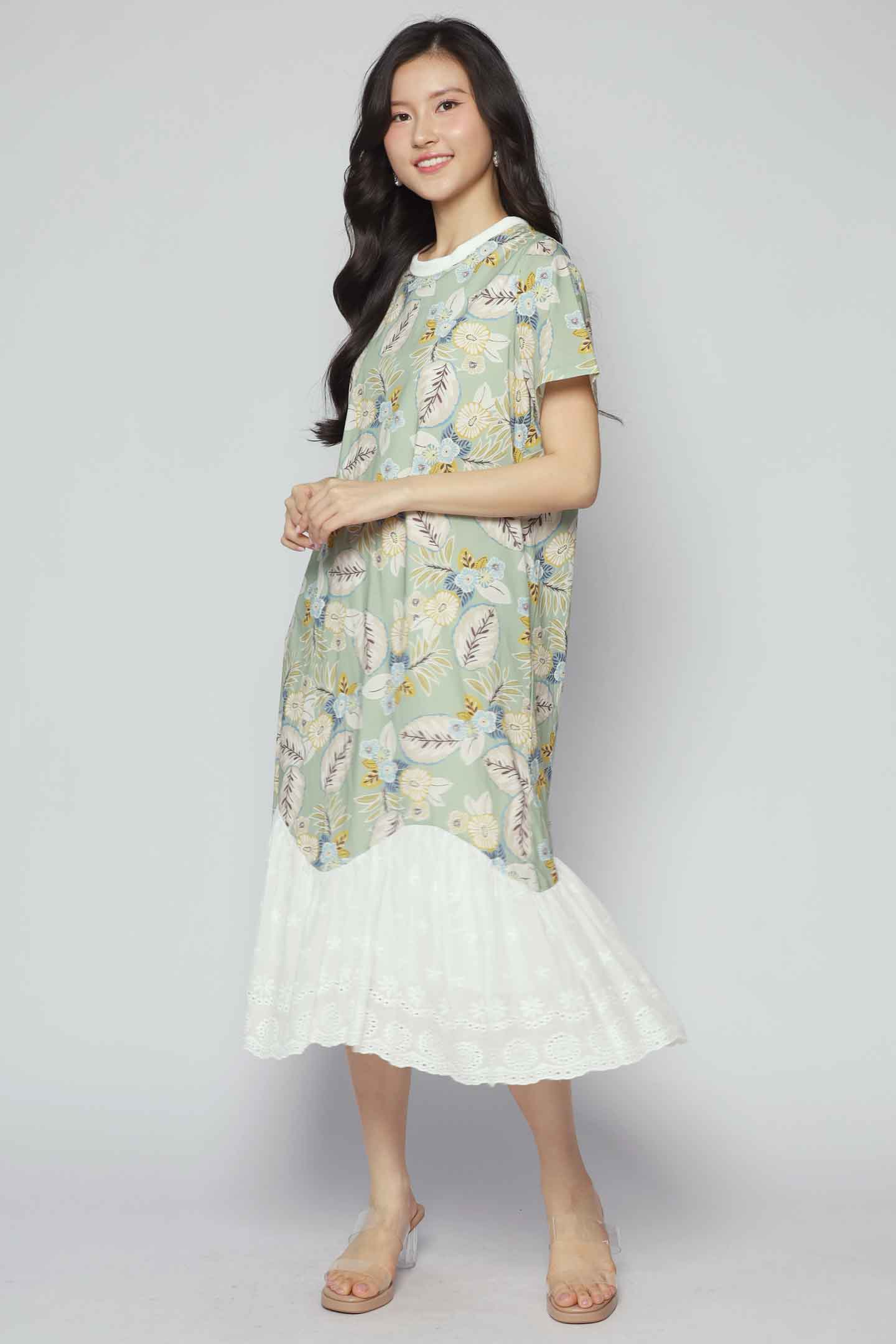 Janessa Dress in Green Allure