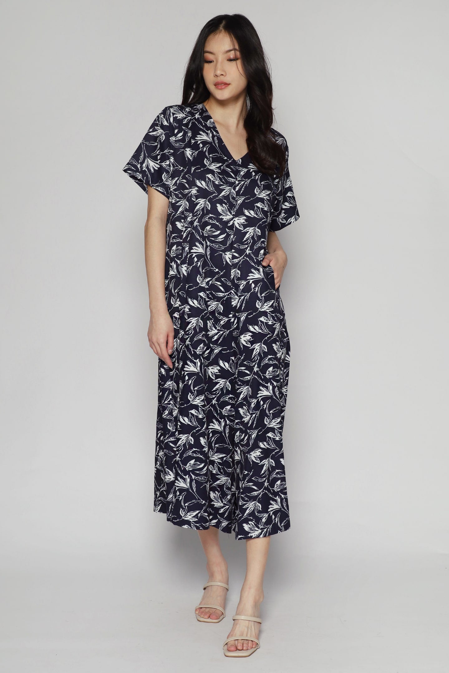 Jolie Jumpsuit in Blue Flower