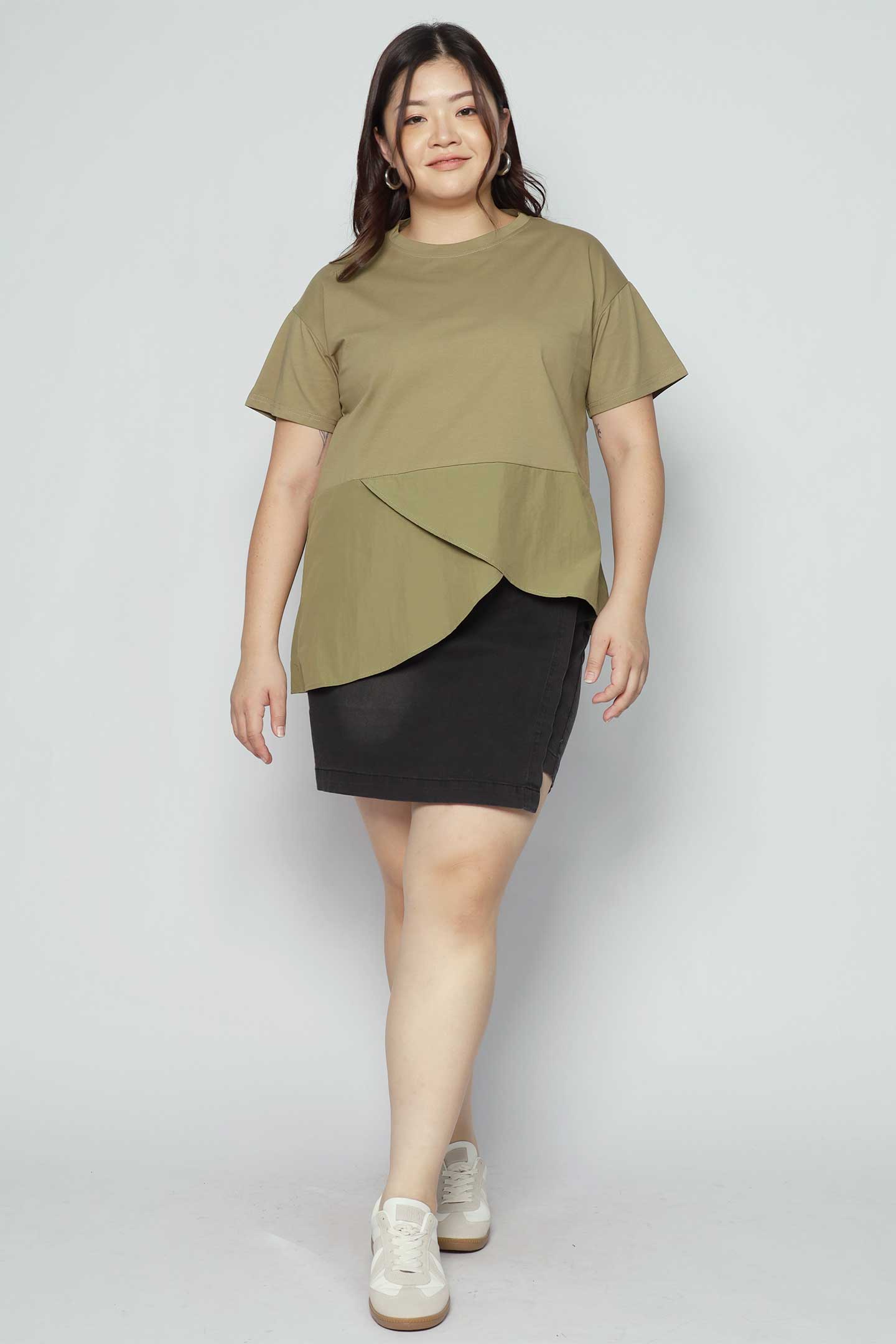 Backorders Jerilee Denim Skorts in Black