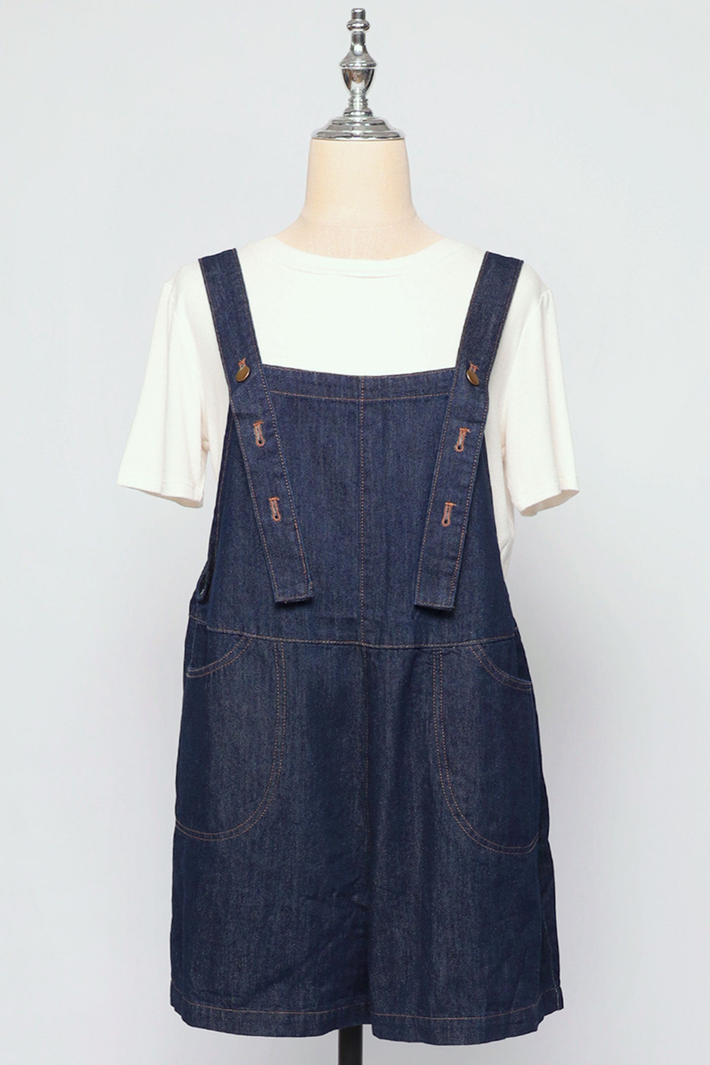PO - Jinna Denim Pinafore Playsuit