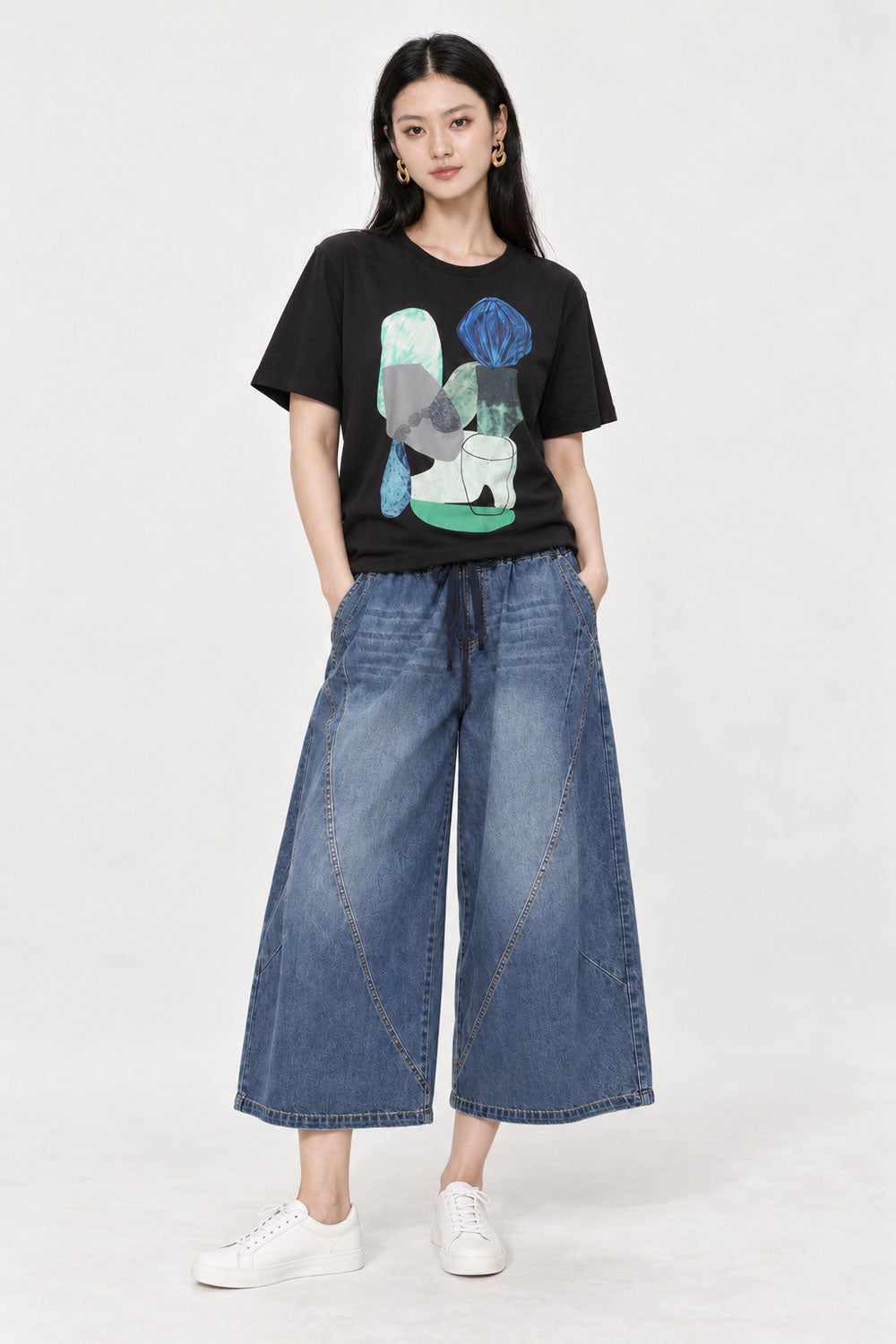 Backorders Joean Denim Pants in Blue