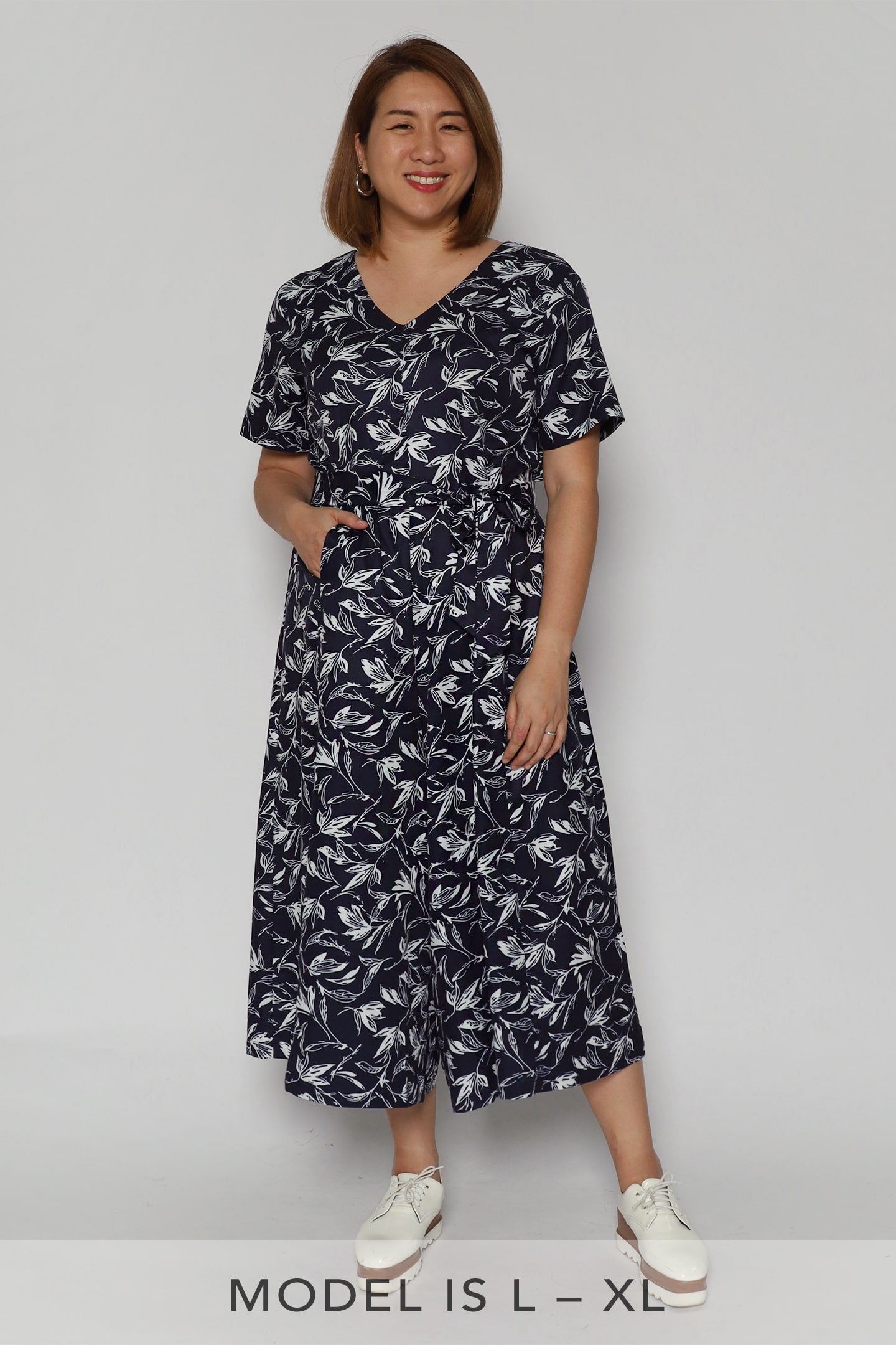 Jolie Jumpsuit in Blue Flower