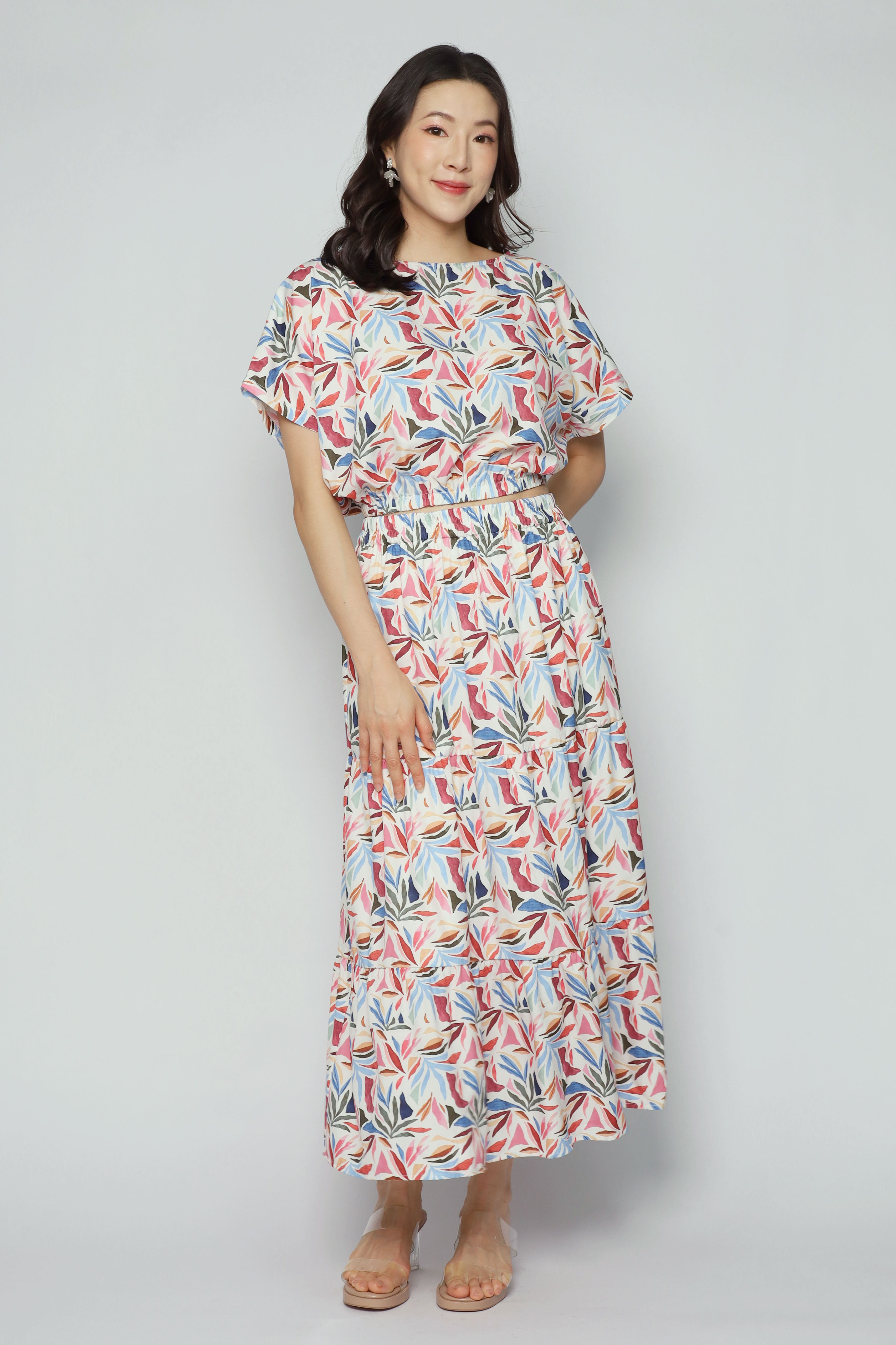 Jolin 2 in 1 Skirt Set in Paint Splash