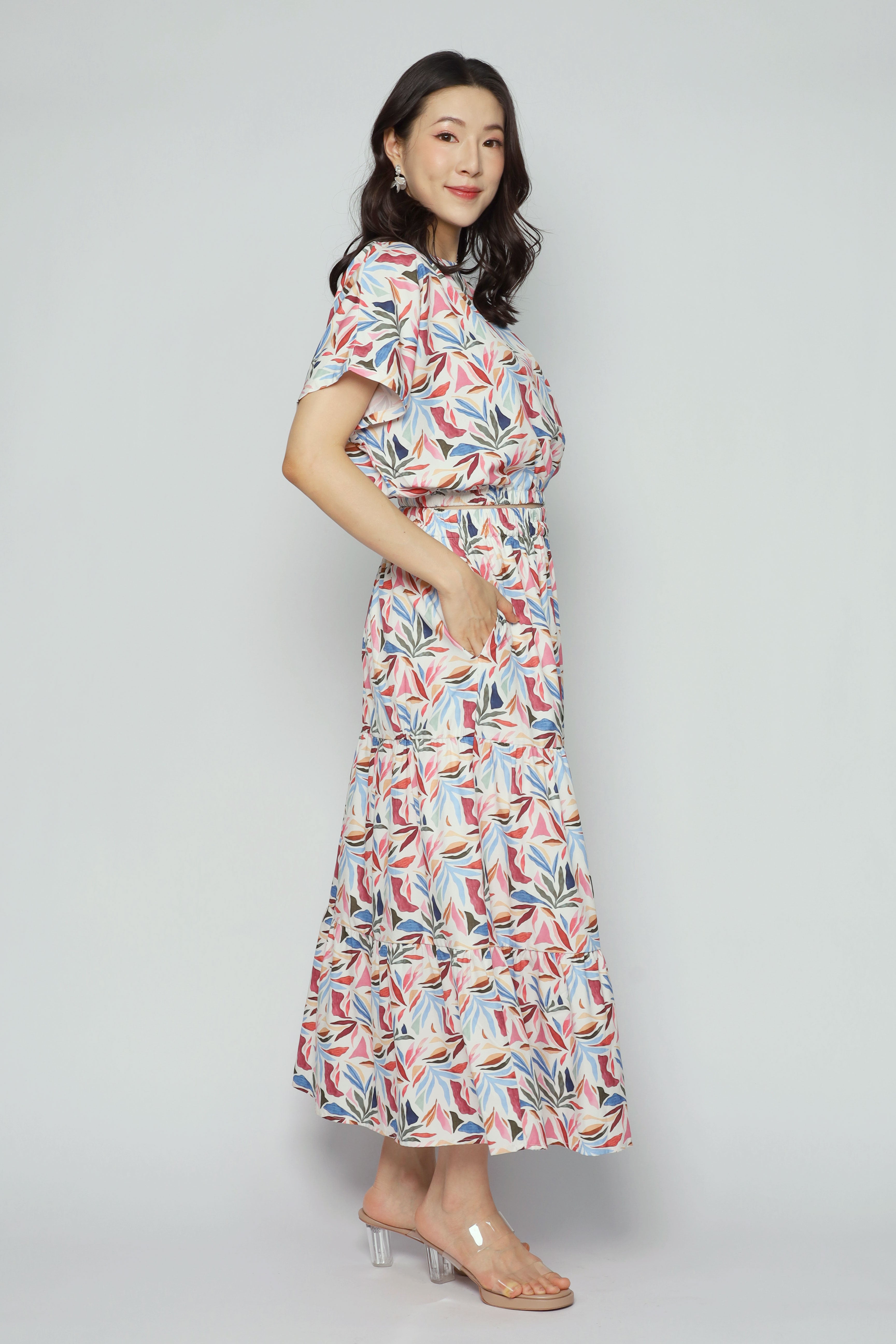 Jolin 2 in 1 Skirt Set in Paint Splash