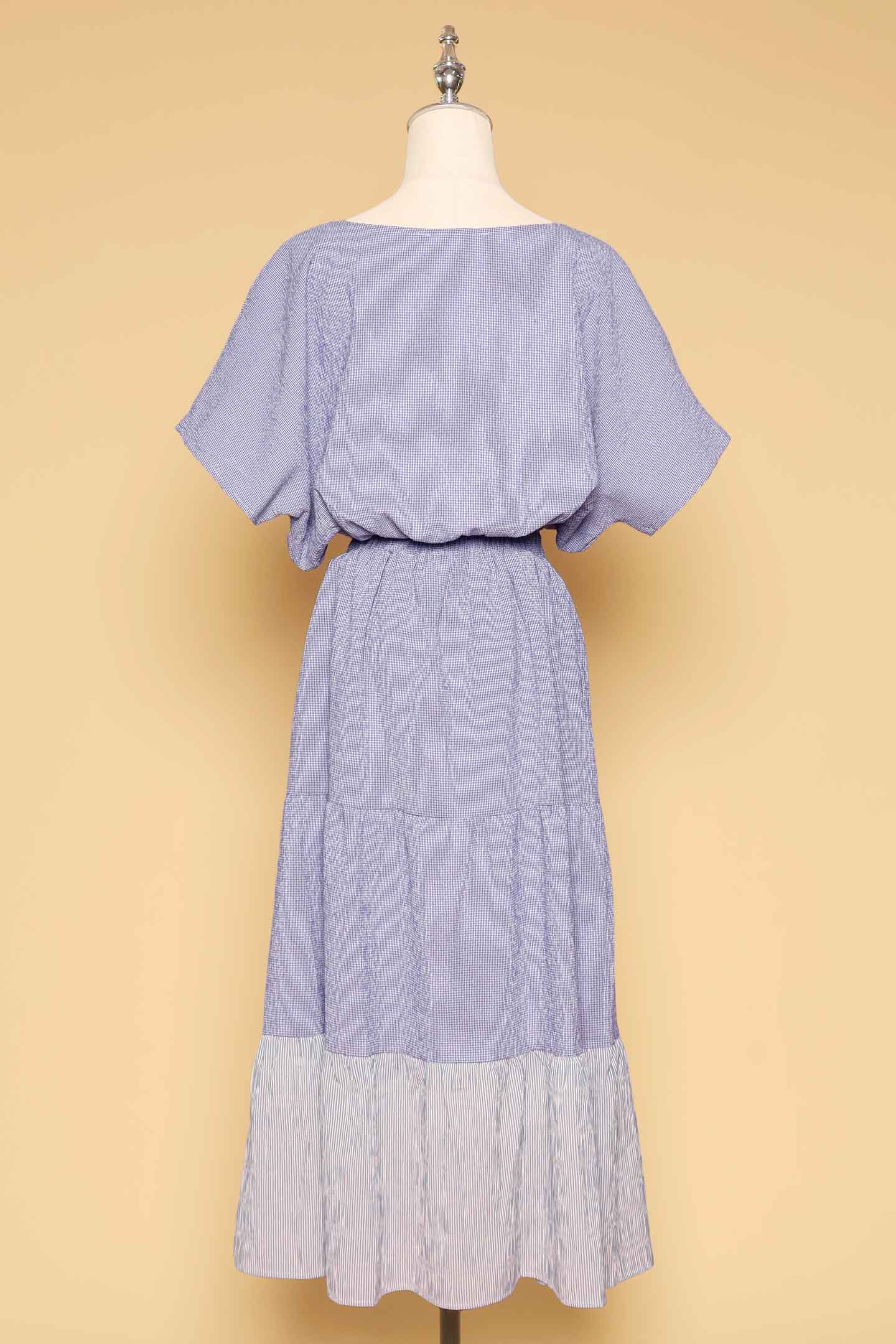 Jolin 2 in 1 Skirt Set in Blue Gingham V2