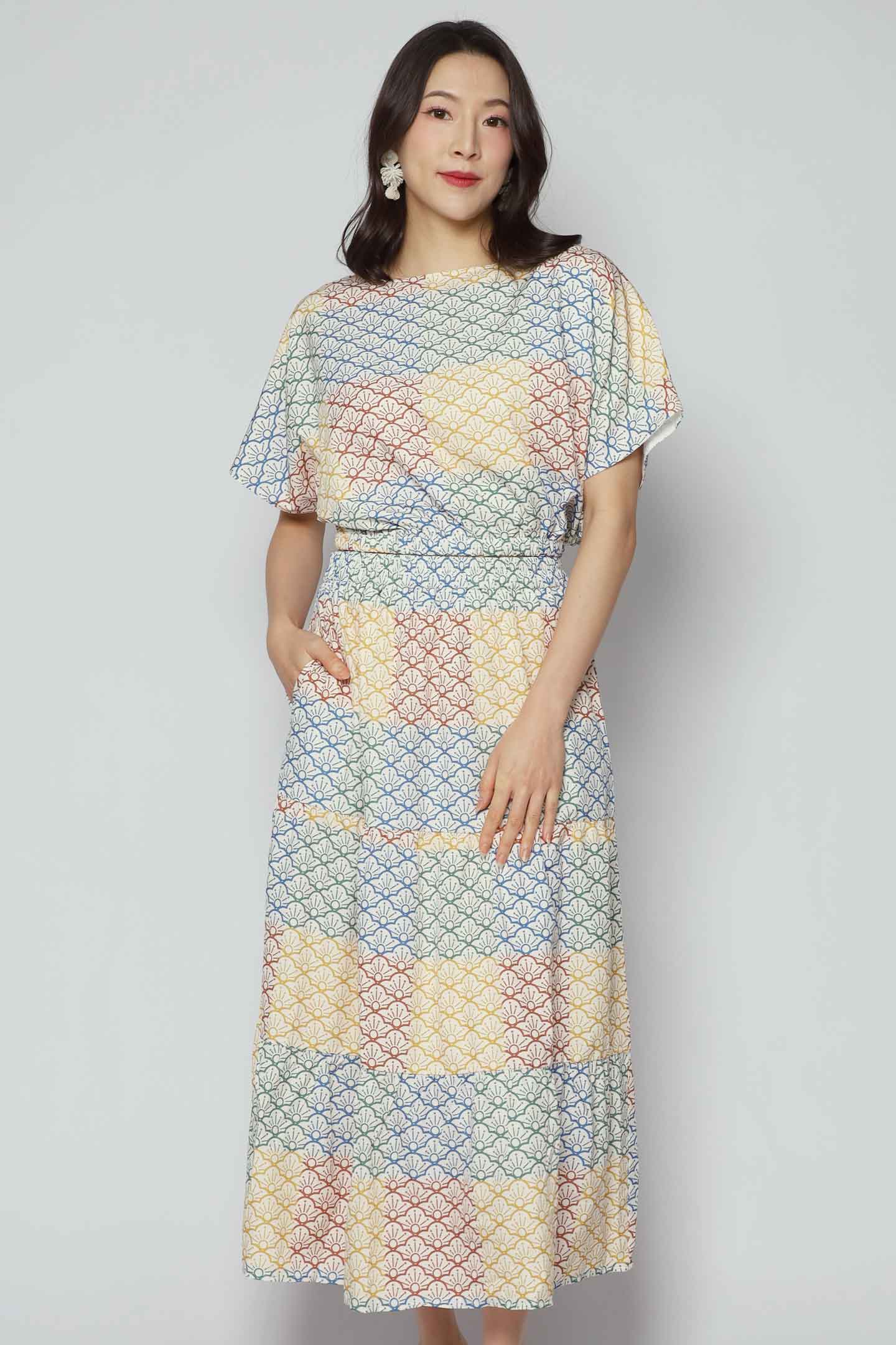 Jolin 2 in 1 Skirt Set in Happiness