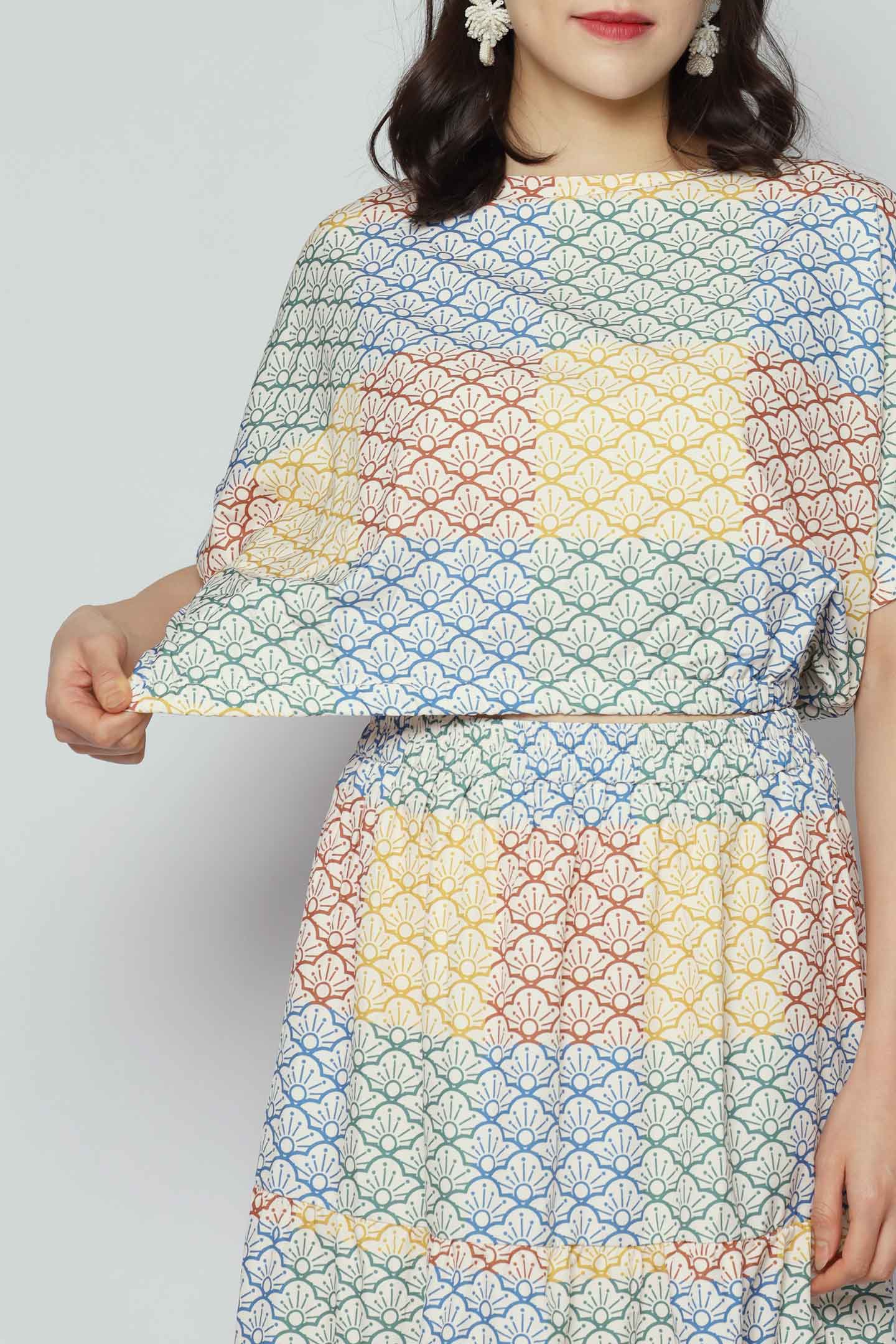 Jolin 2 in 1 Skirt Set in Happiness