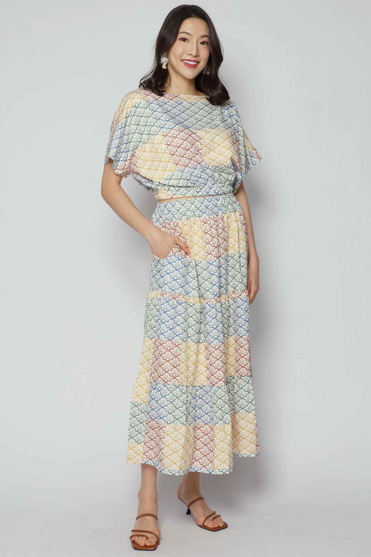 Jolin 2 in 1 Skirt Set in Happiness