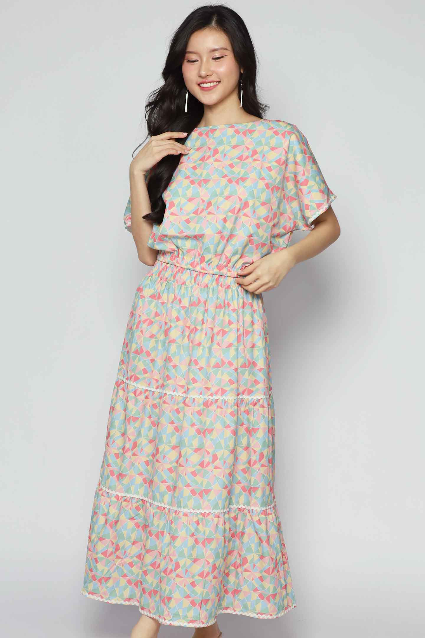 Jolin 2 in 1 Skirt Set in Painted Glass V2