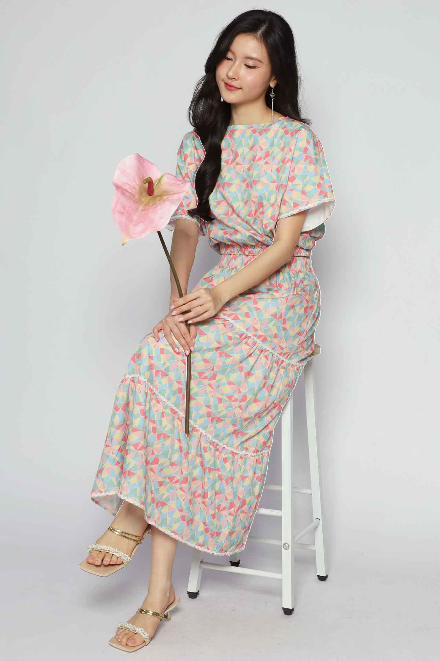 Jolin 2 in 1 Skirt Set in Painted Glass V2