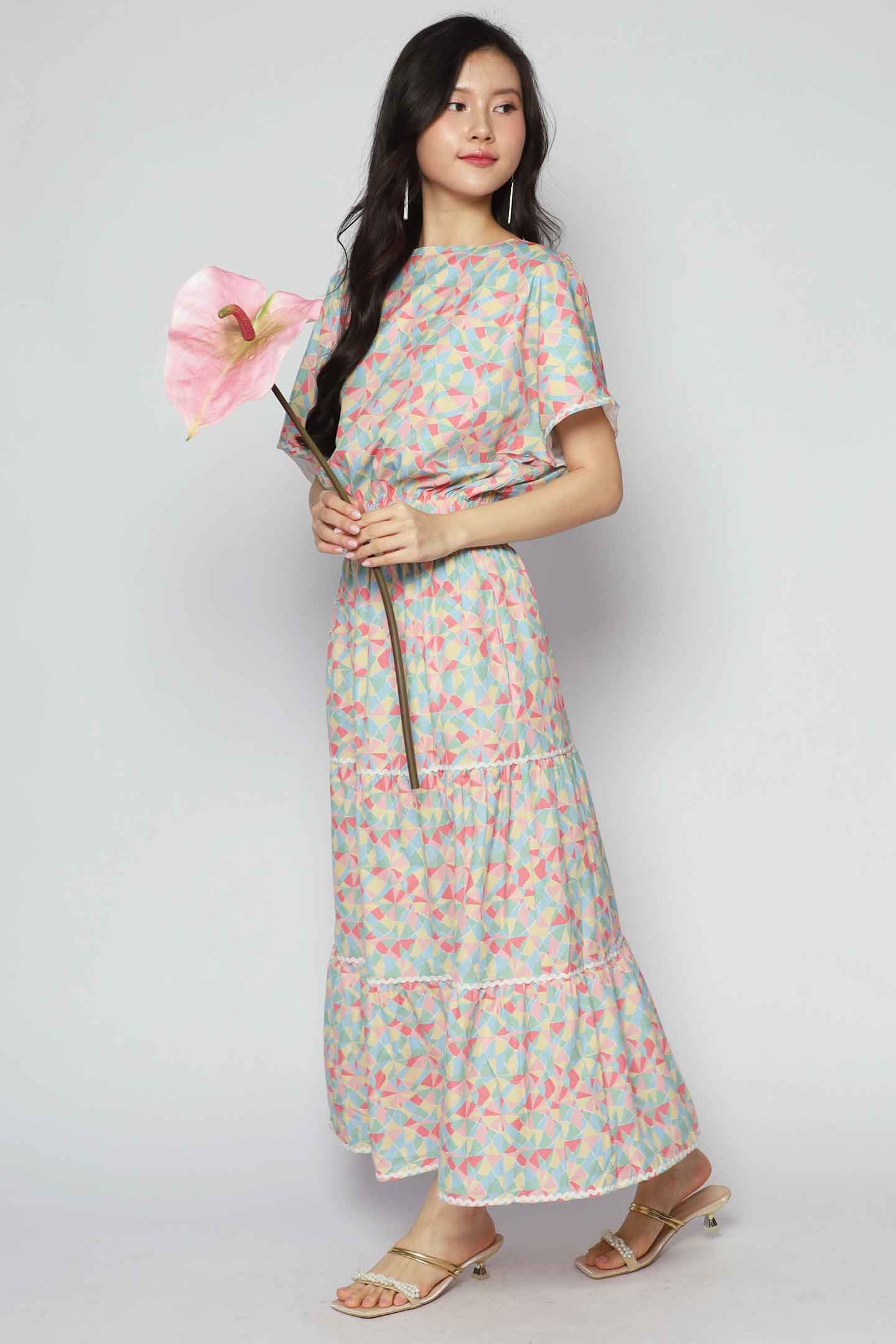 Jolin 2 in 1 Skirt Set in Painted Glass V2