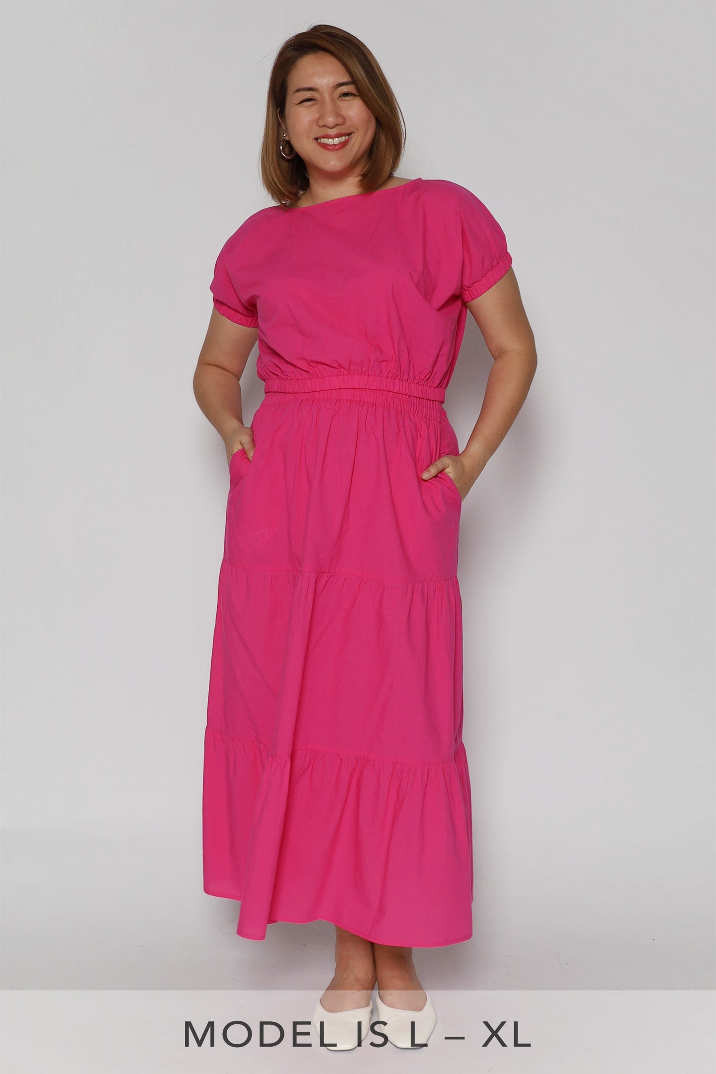 Jolin 2 in 1 Skirt Set in Barbie Pink