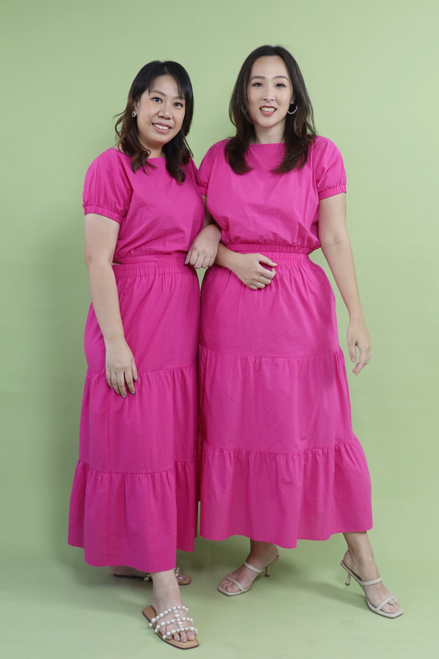 Jolin 2 in 1 Skirt Set in Barbie Pink