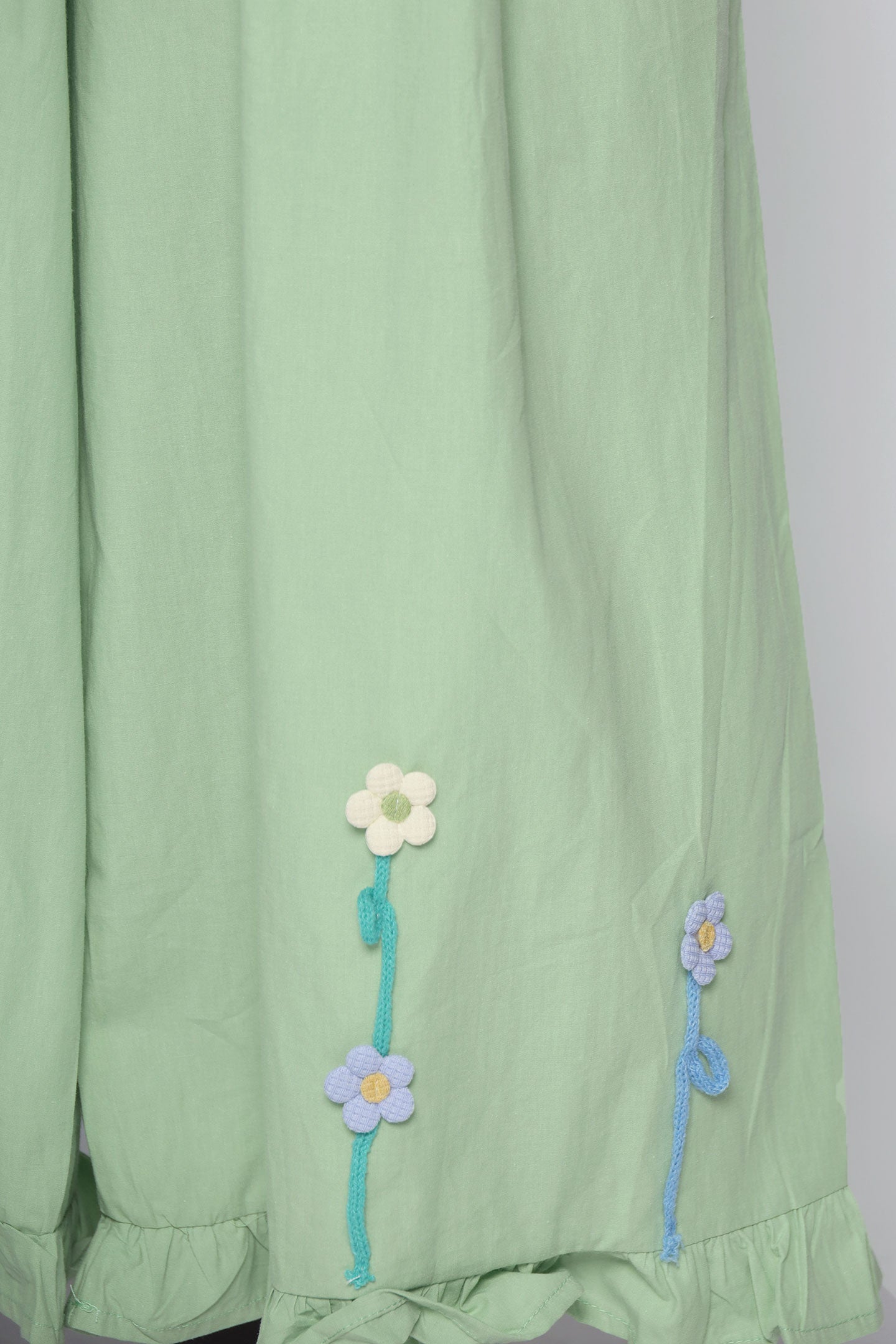 PO - Jouchae Floral Pants in Mint Green