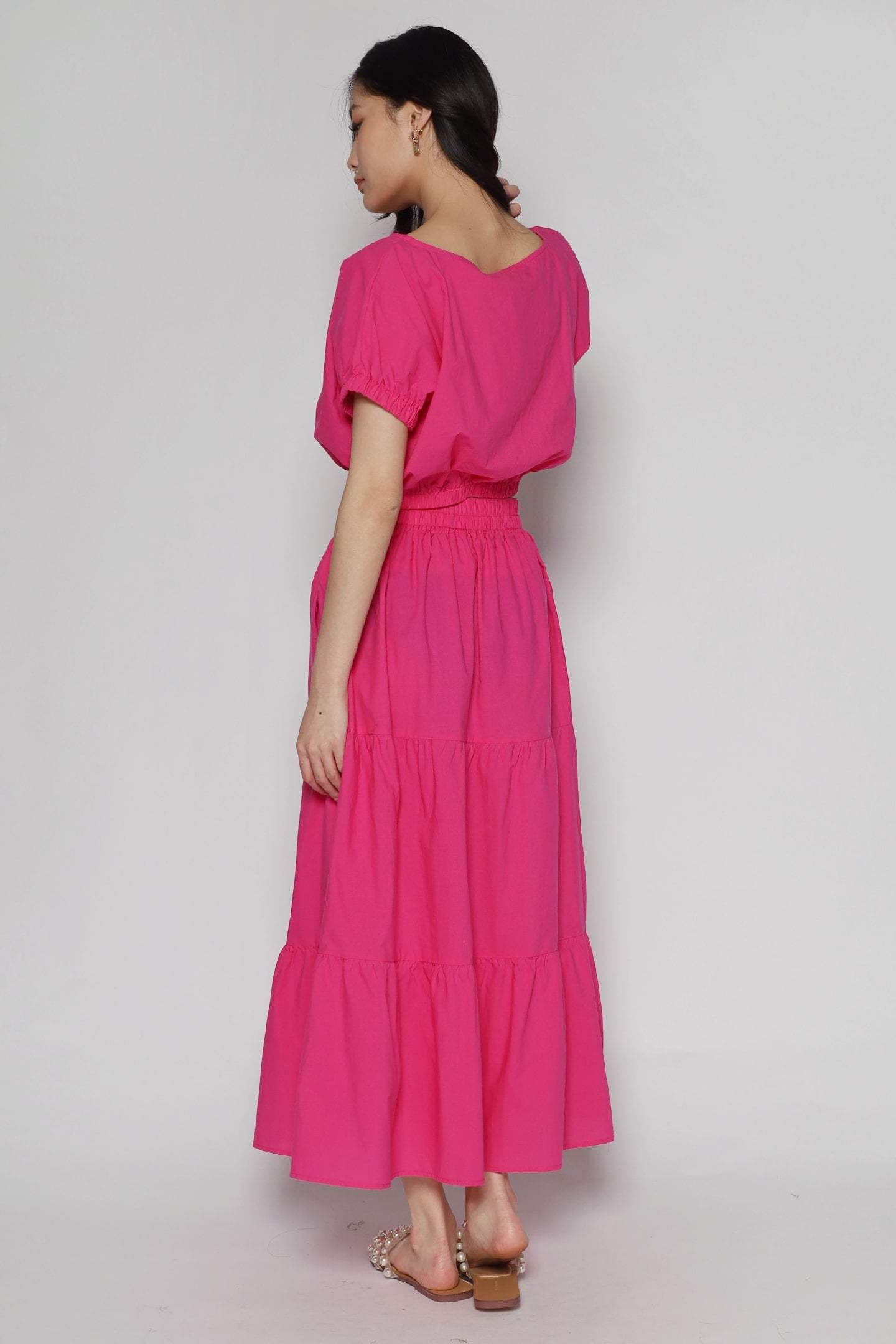 Jolin 2 in 1 Skirt Set in Barbie Pink
