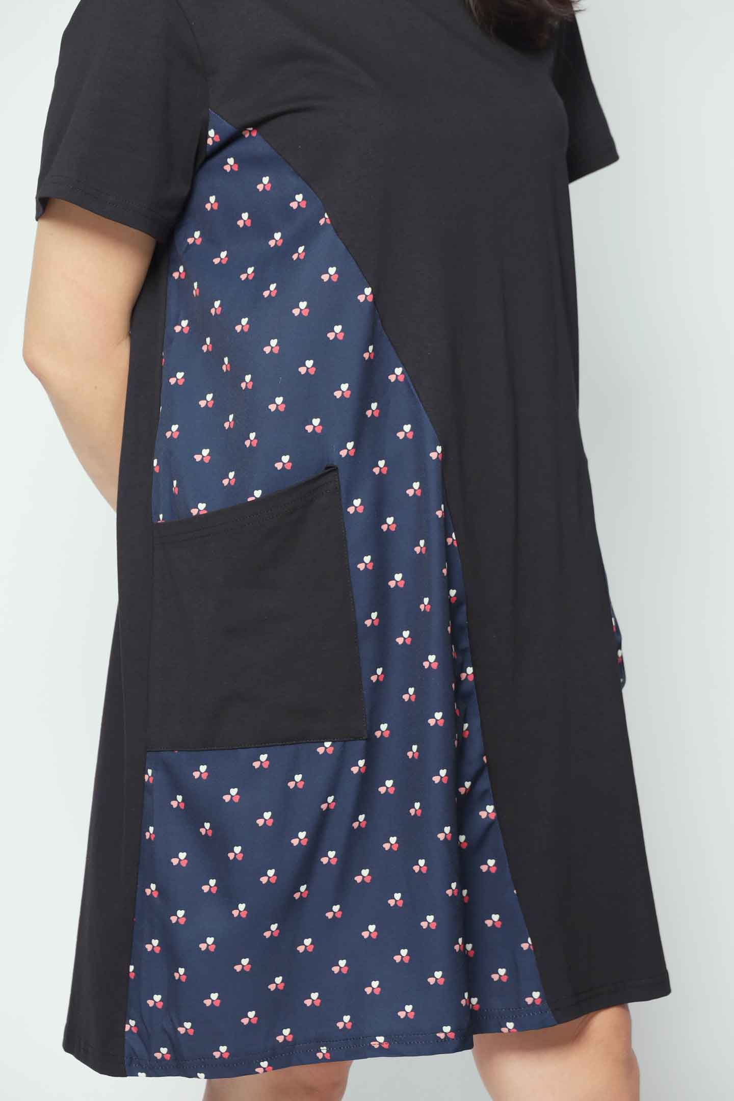 Juno Dress in Trio Heart