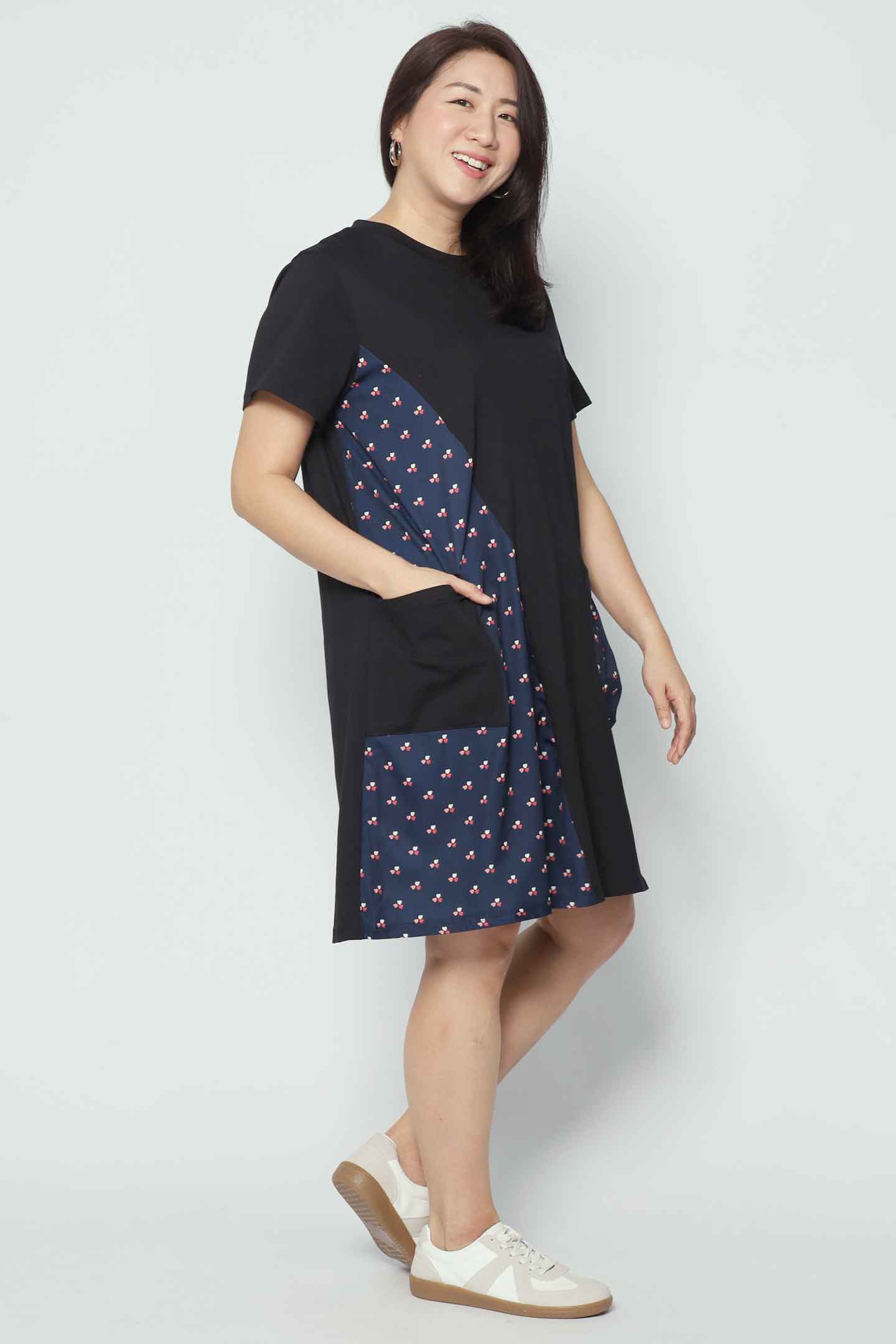 Juno Dress in Trio Heart