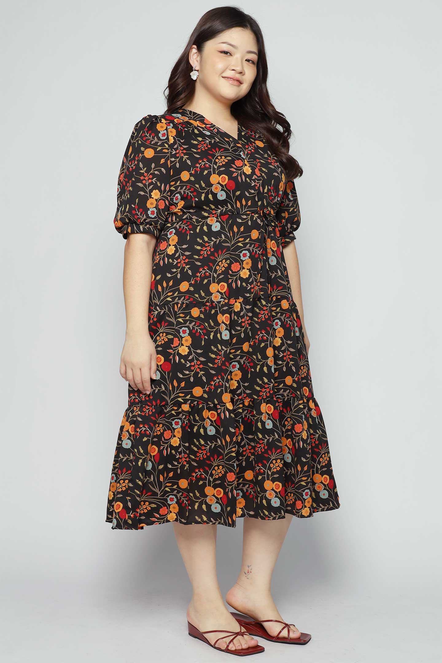 Keisha Dress in Oriental Bloom