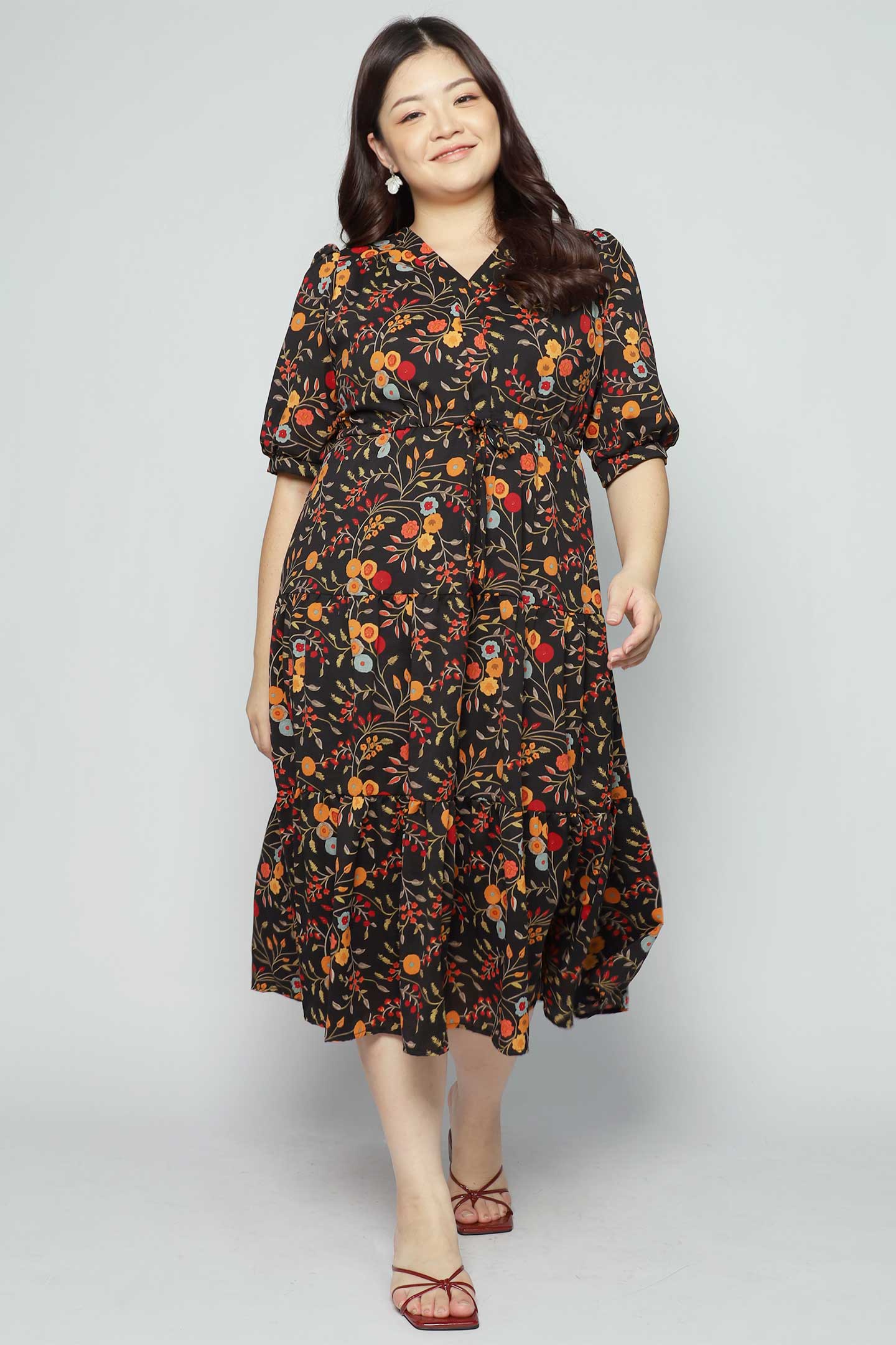 Keisha Dress in Oriental Bloom