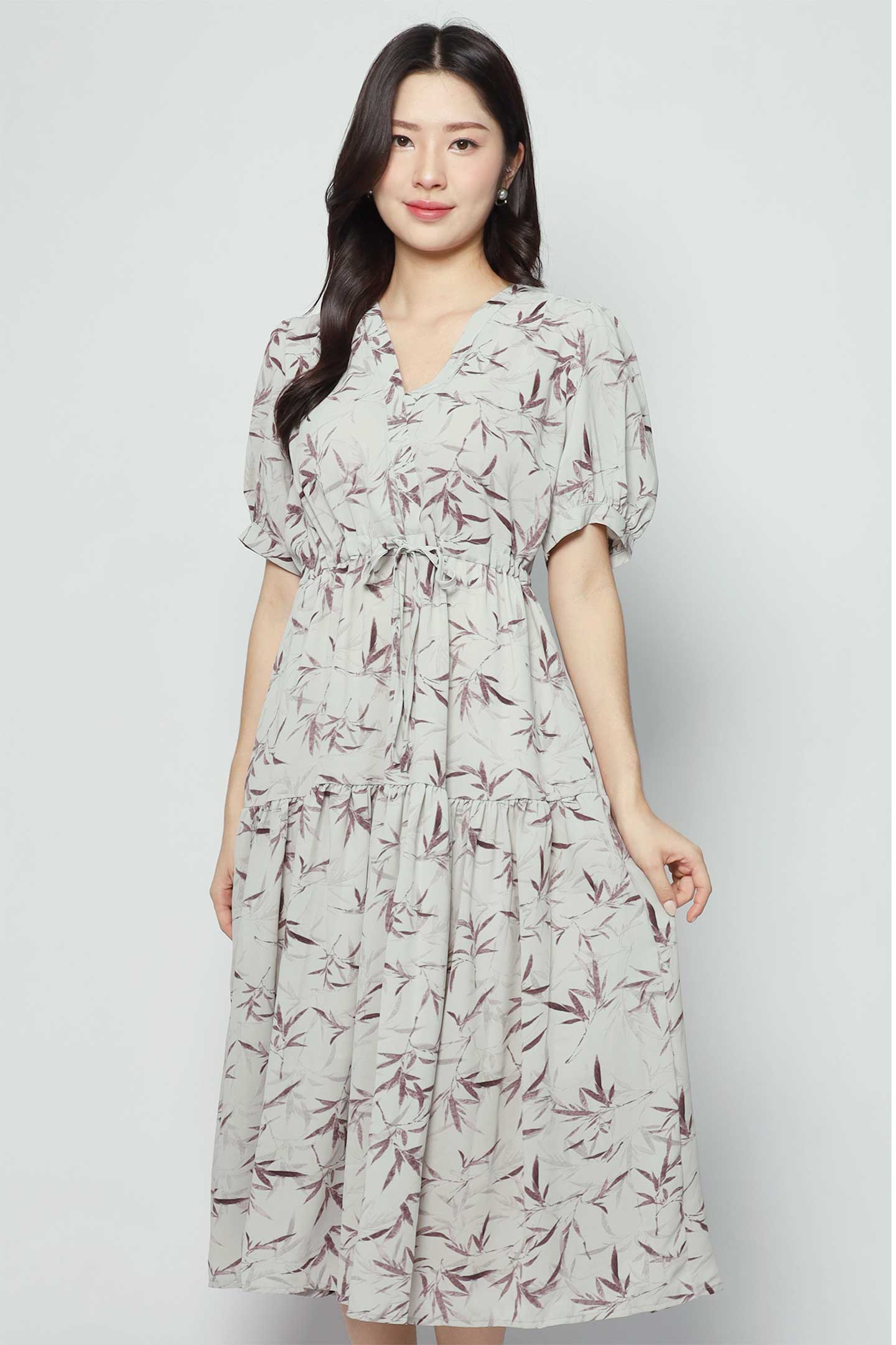 Keisha Dress in Purple Garden