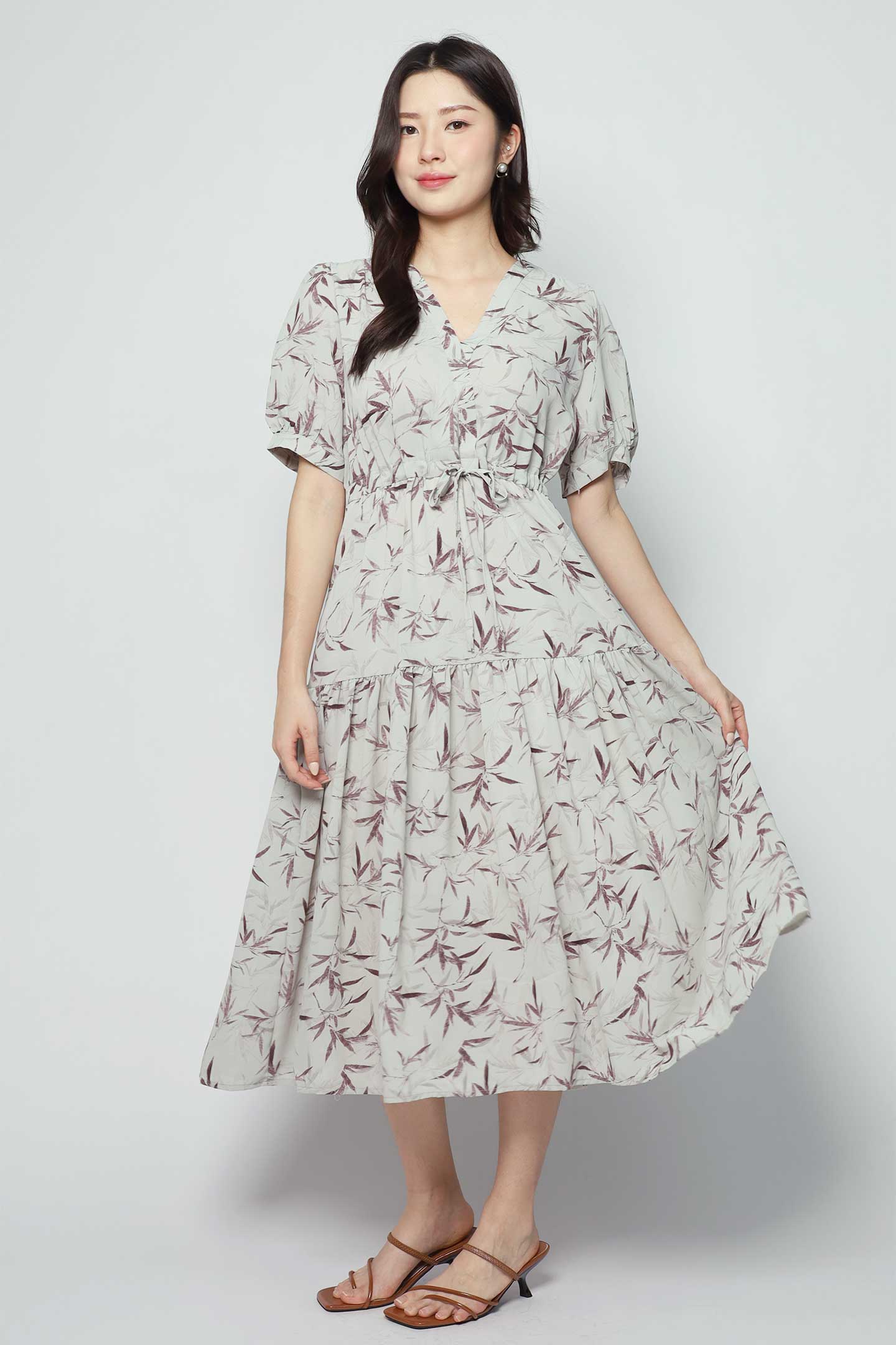 Keisha Dress in Purple Garden