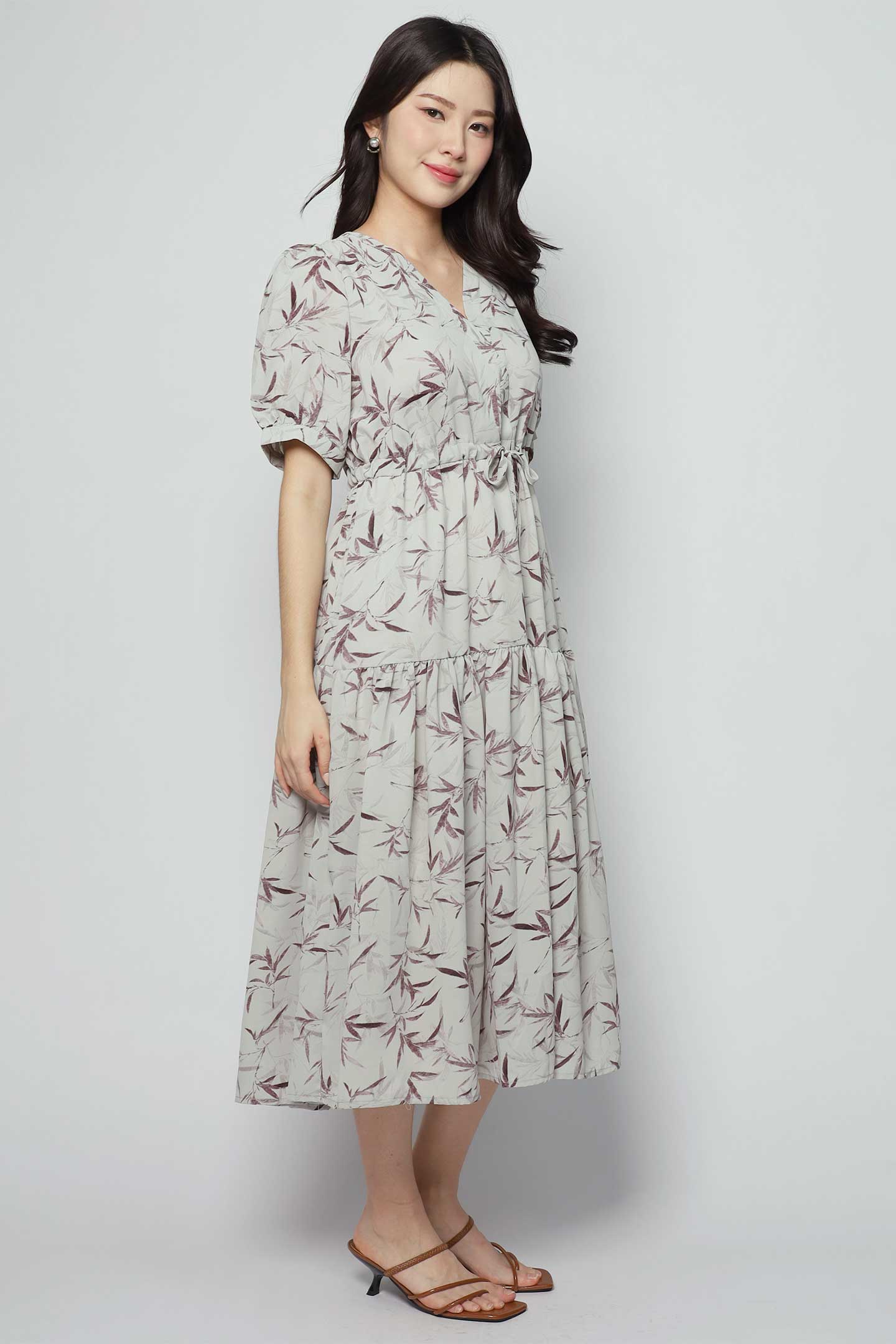 Keisha Dress in Purple Garden