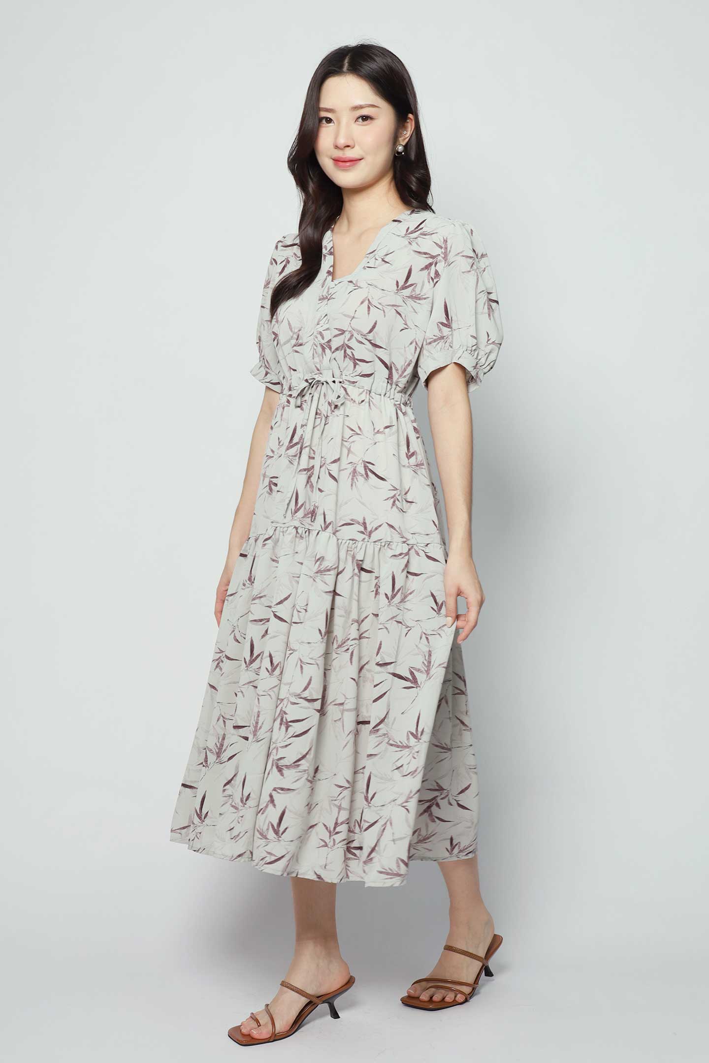 Keisha Dress in Purple Garden