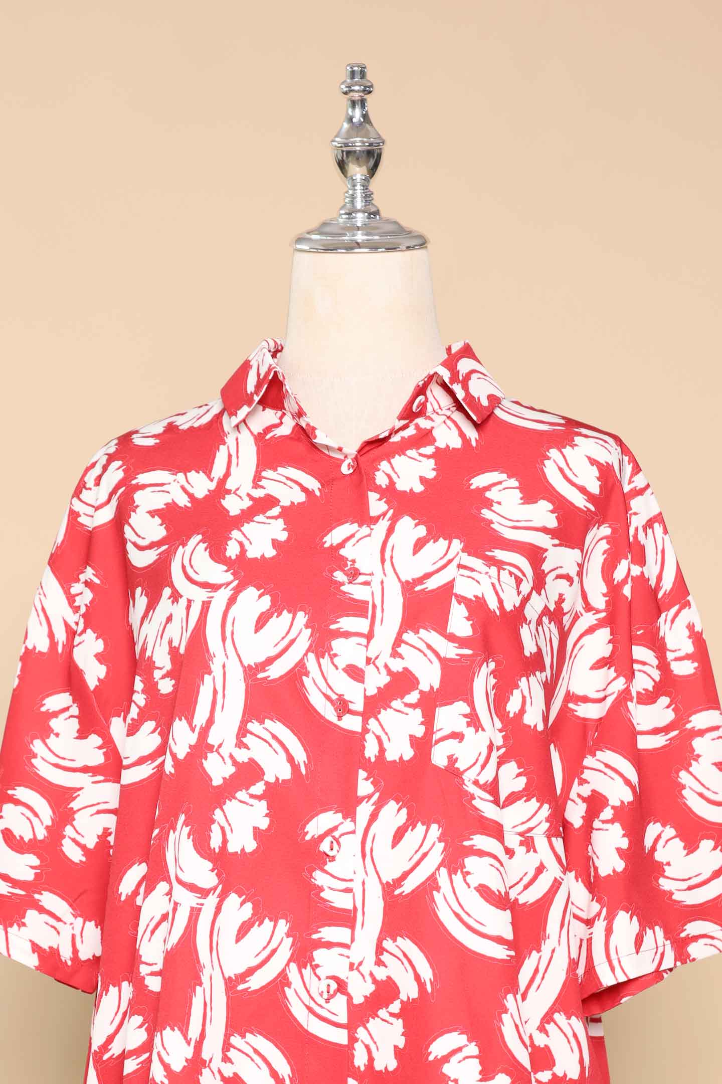 PO - Ken Shirt in Red Strokes