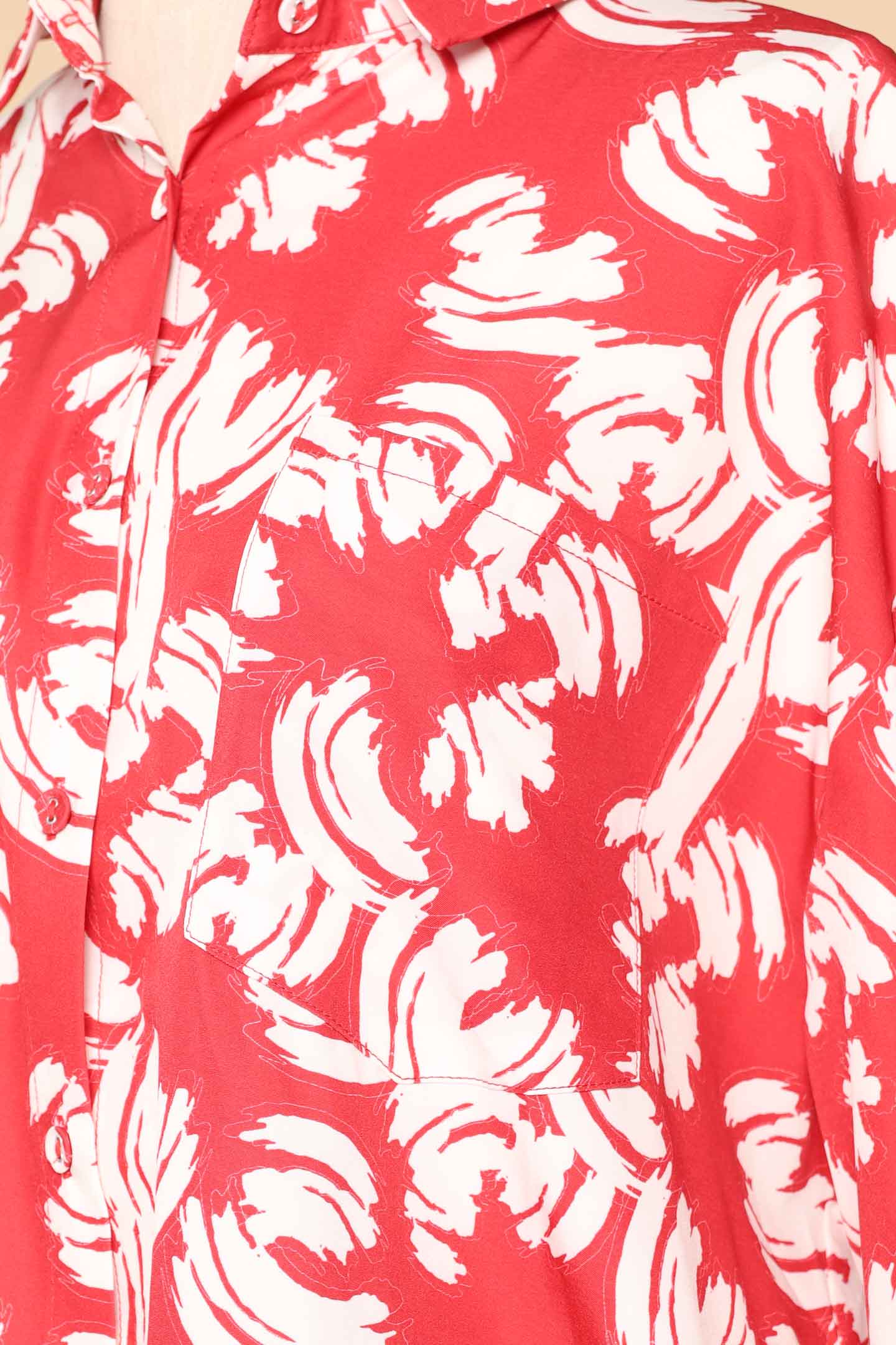 PO - Ken Shirt in Red Strokes